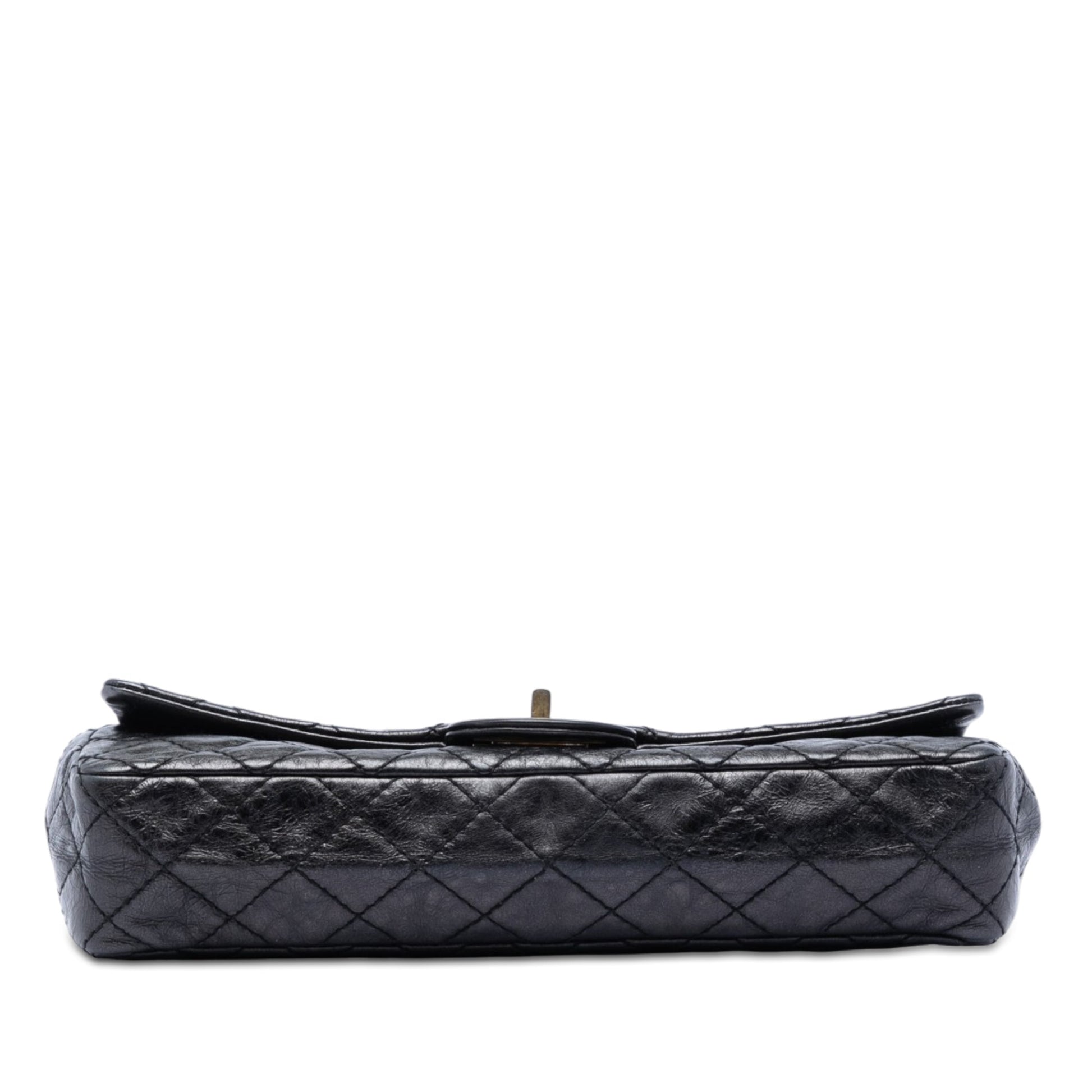 Chanel Quilted Glazed Calfskin Reissue 2.55 East West Flap