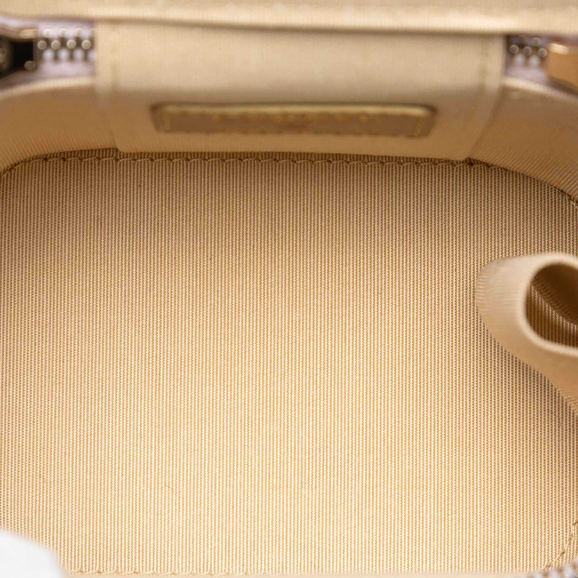 Chanel Mini Quilted Lambskin Pearl Crush Vanity Case With Chain