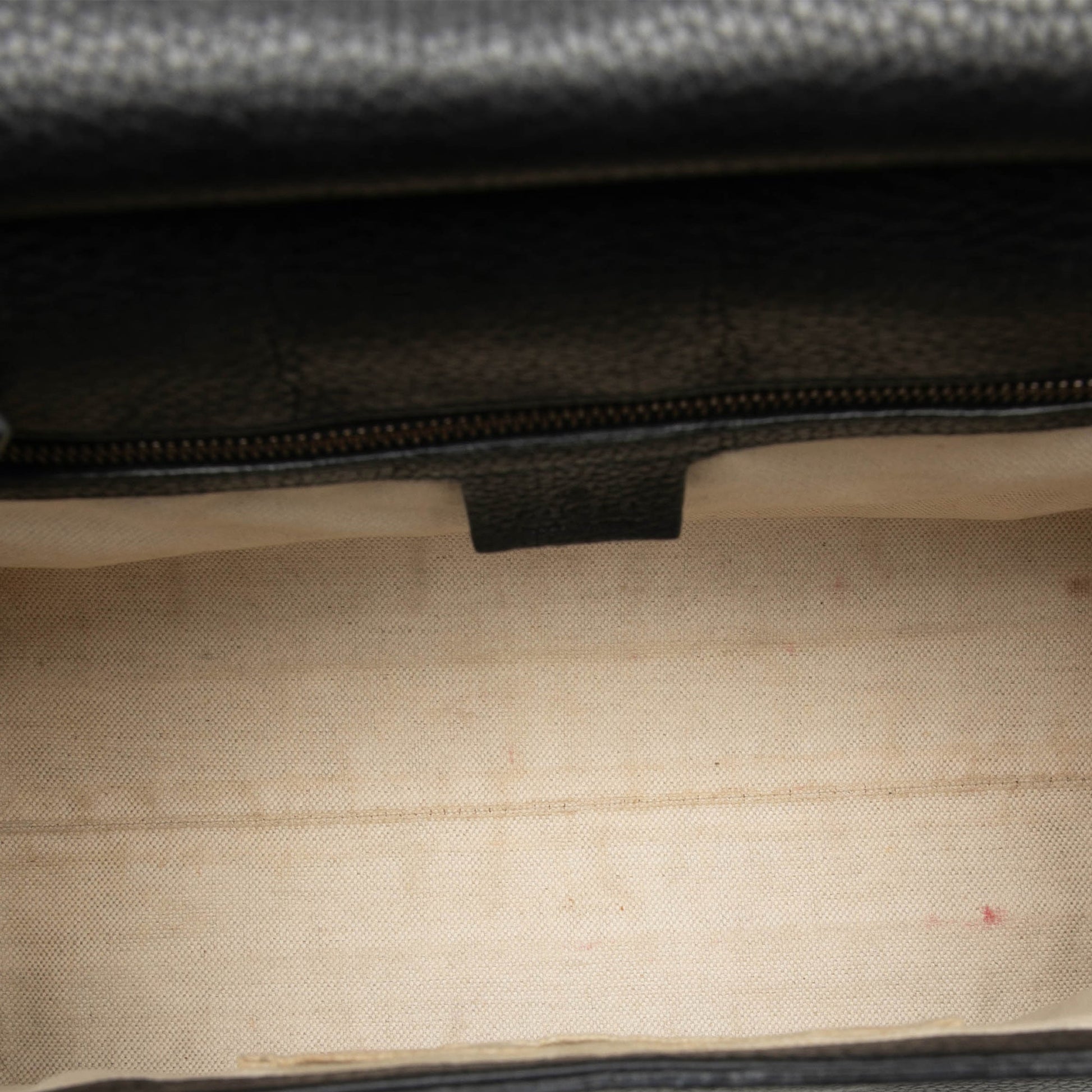 Gucci Small GG Marmont Grained Calfskin Top Handle Satchel