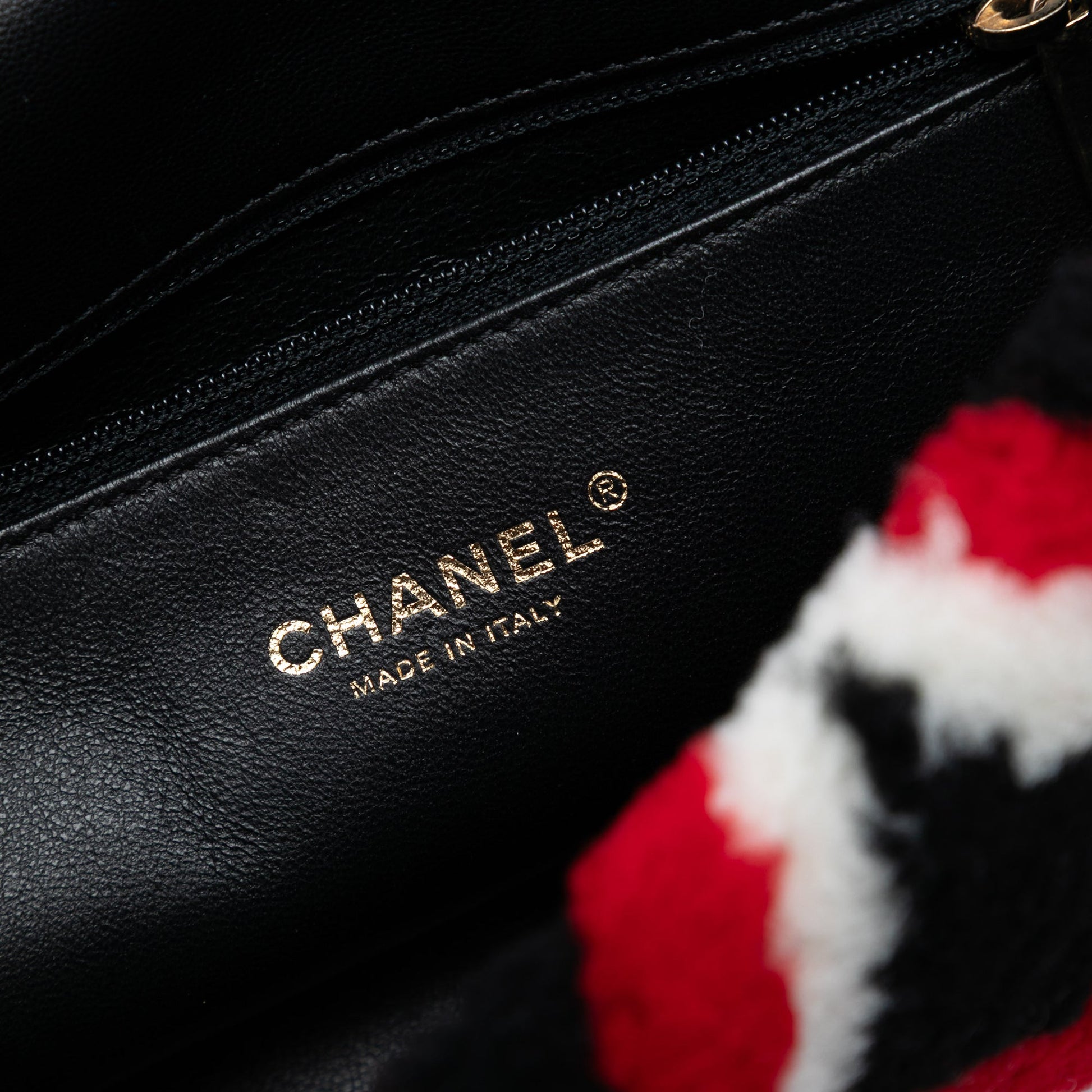 Chanel Medium CC Shearling and Lambskin Single Flap