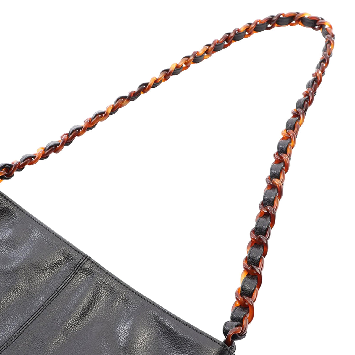 Chanel CC Grained Calfskin Crossbody — Black