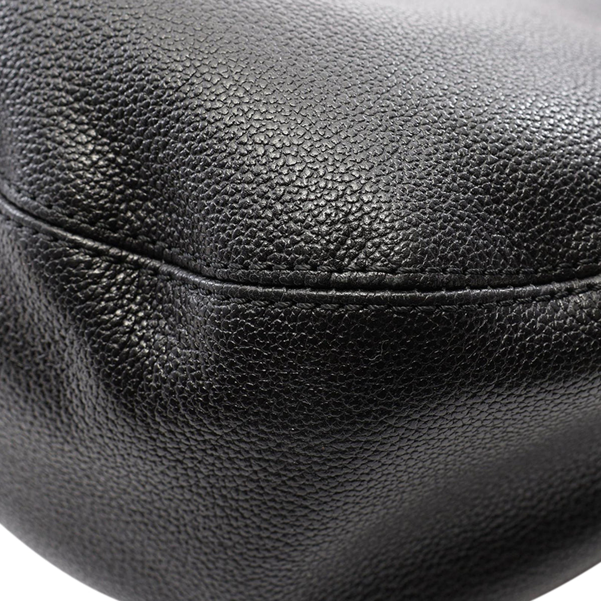 Chanel CC Grained Calfskin Crossbody — Black