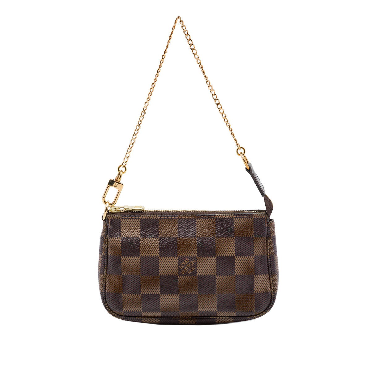 Louis Vuitton Damier Ebene Mini Pochette Accessoires — Brown