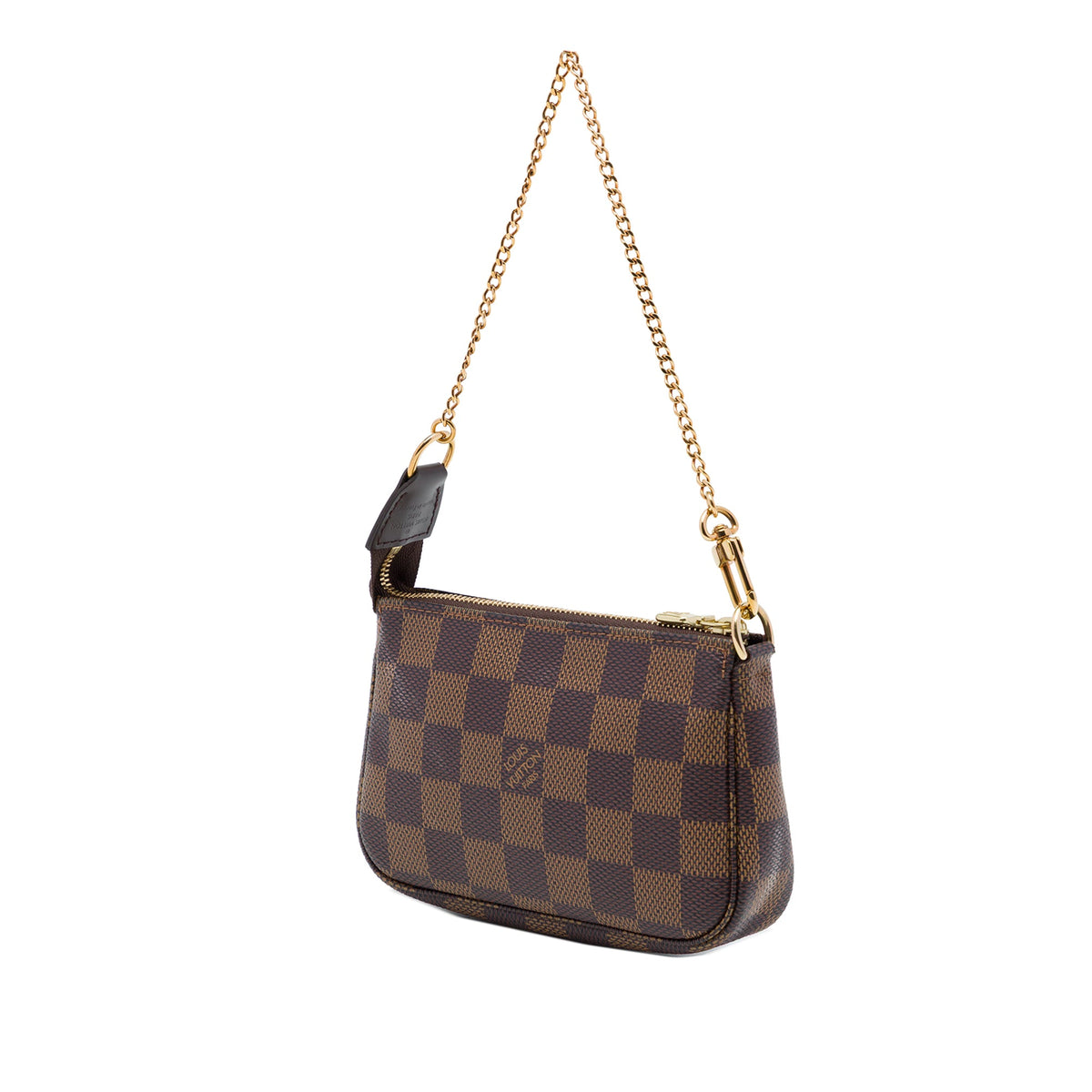 Louis Vuitton Damier Ebene Mini Pochette Accessoires — Brown