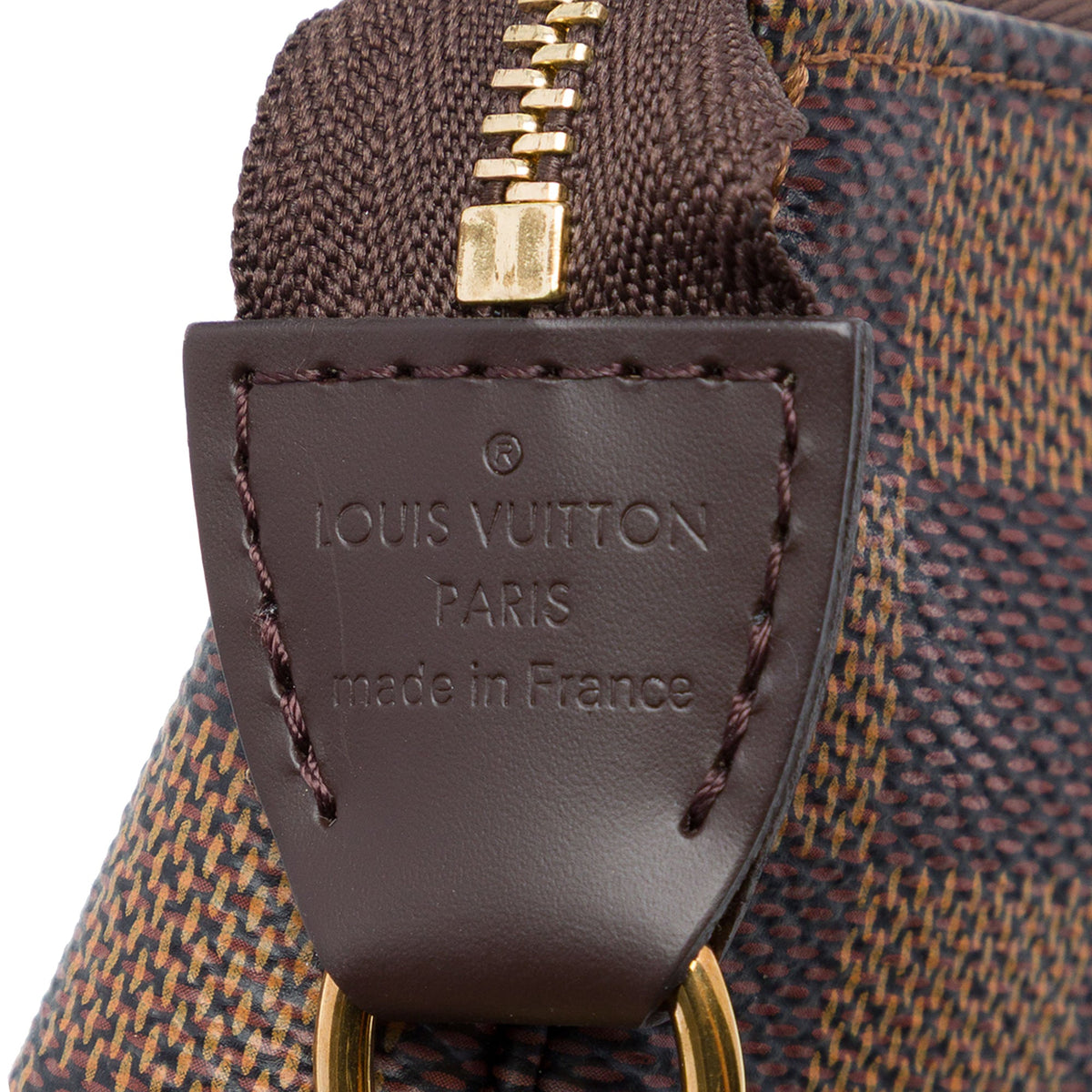 Louis Vuitton Damier Ebene Mini Pochette Accessoires — Brown