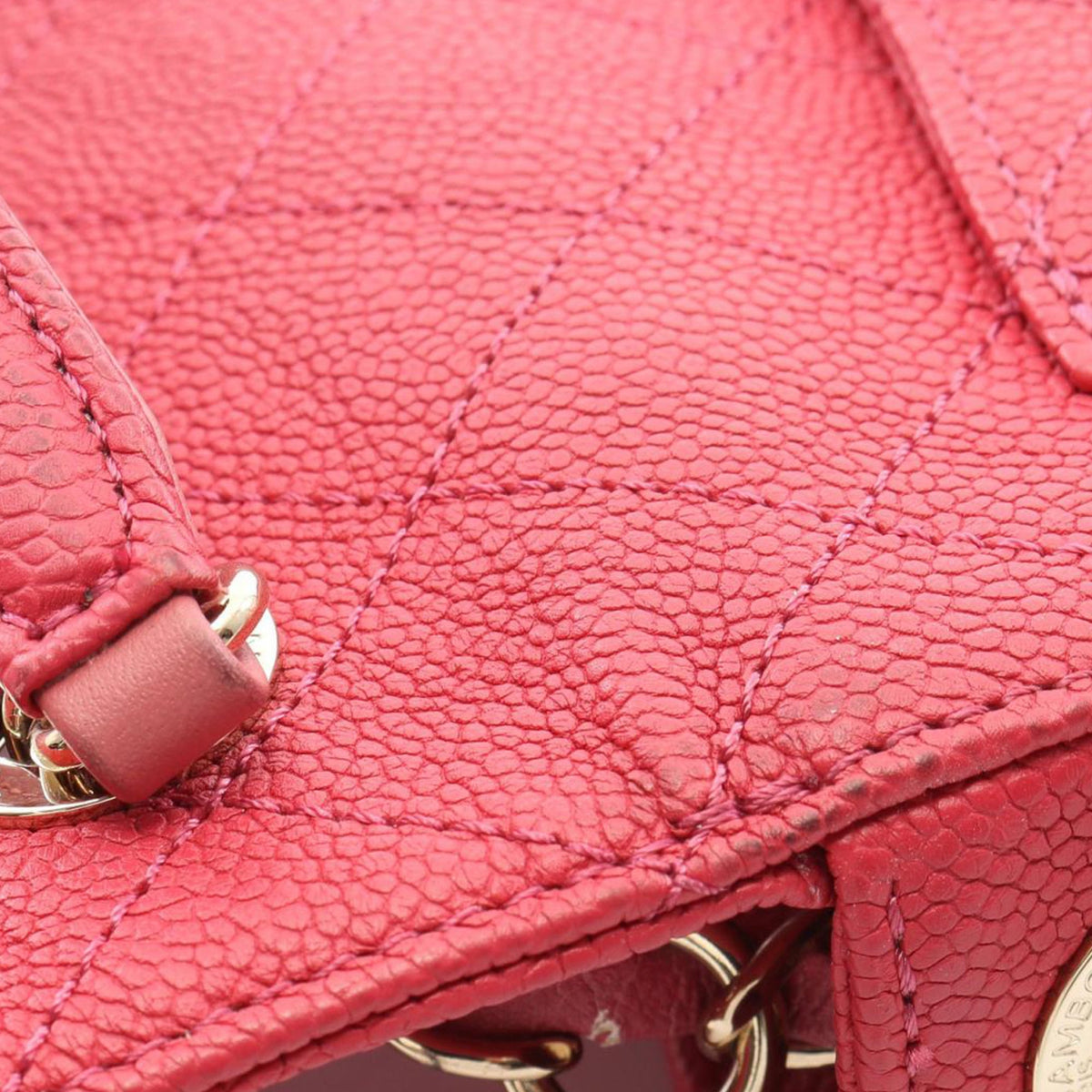 Chanel Small Caviar Paris Cuba Thread Around Flap — Pink