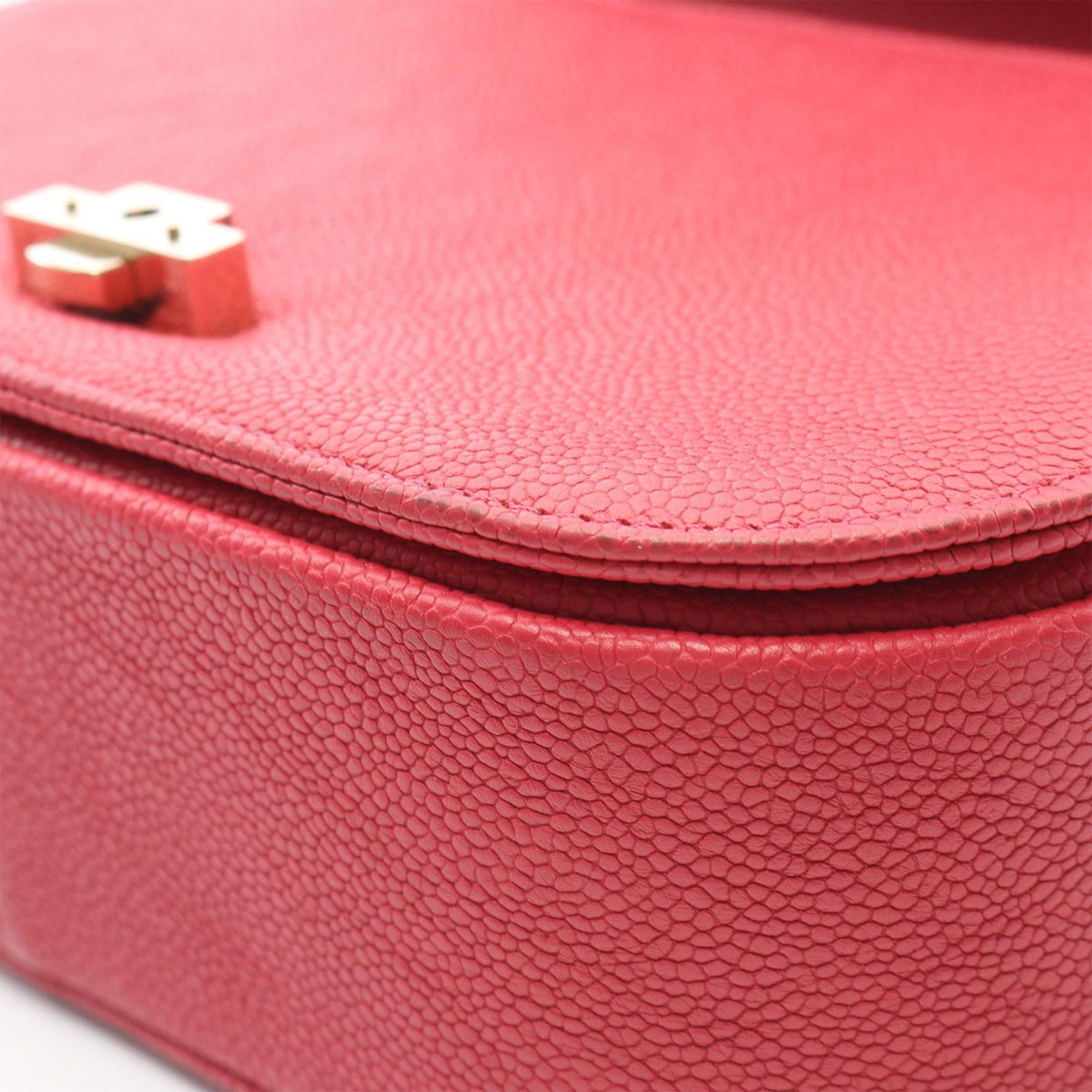 Chanel Small Caviar Paris Cuba Thread Around Flap — Pink