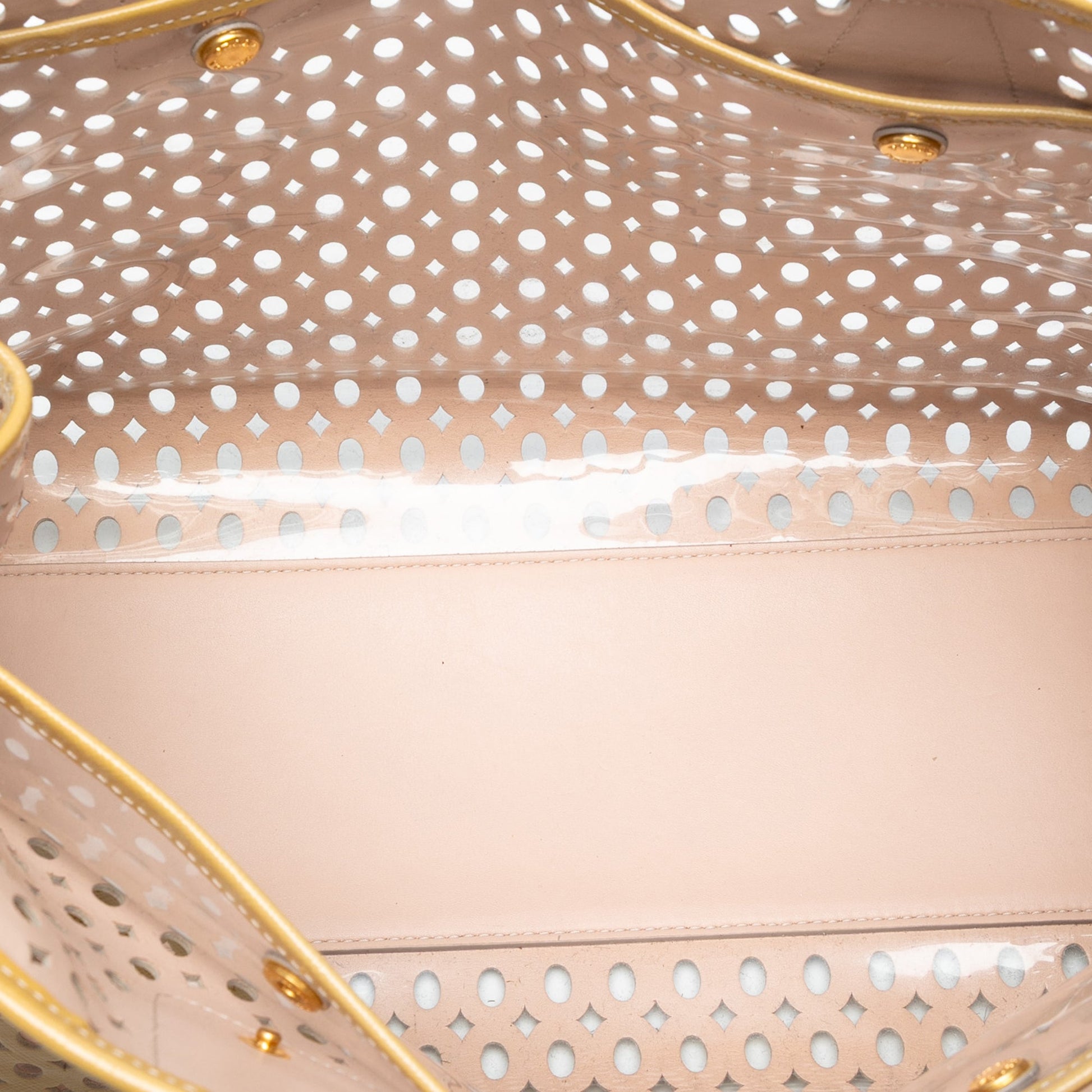 Prada Saffiano Vernice Fori Perforated Tote