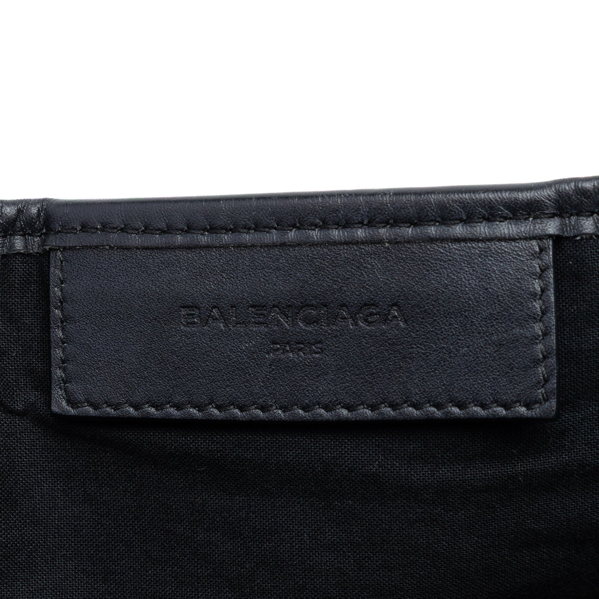 Balenciaga Canvas Striped Navy Cabas S