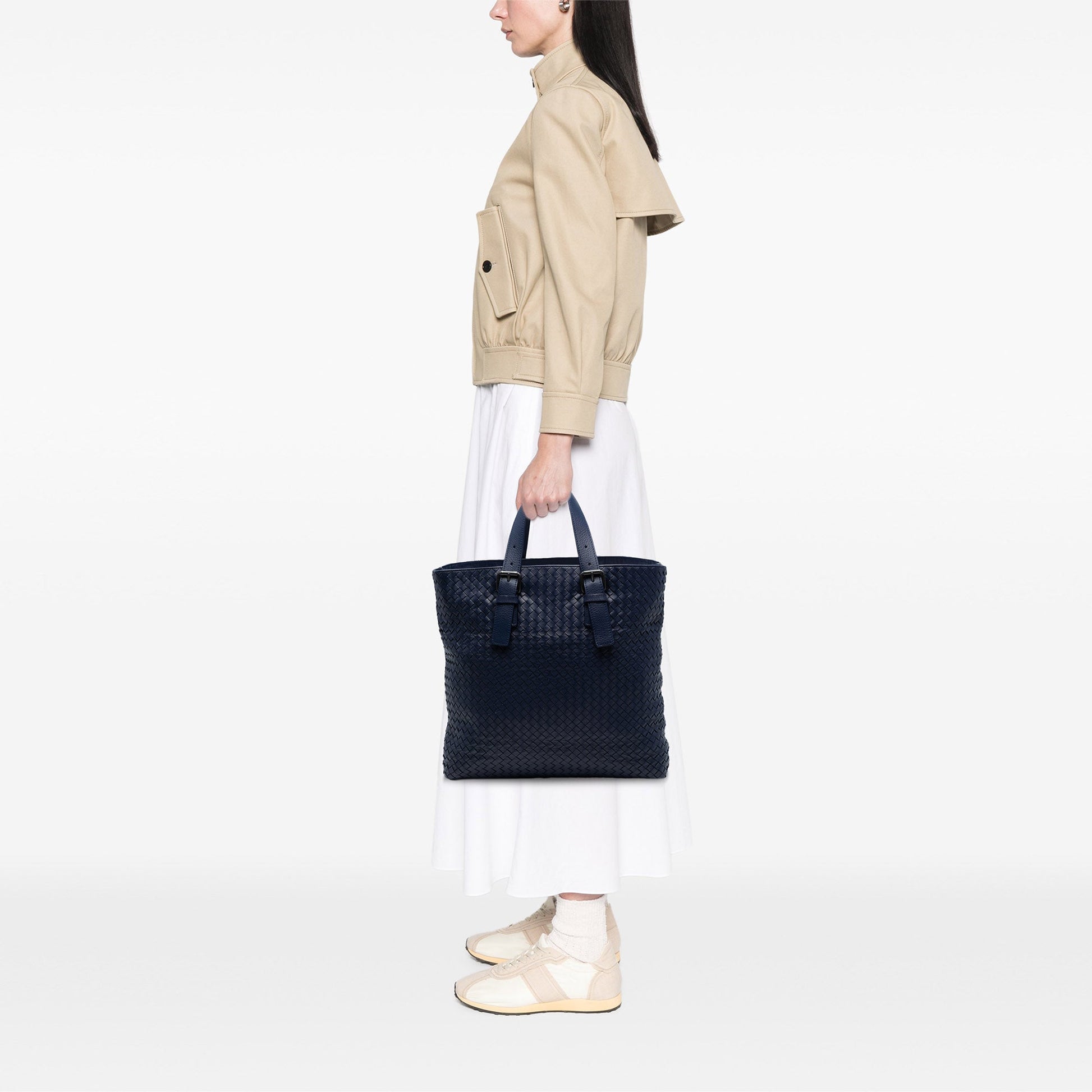 Bottega Veneta Nappa Intrecciato Belted Tote