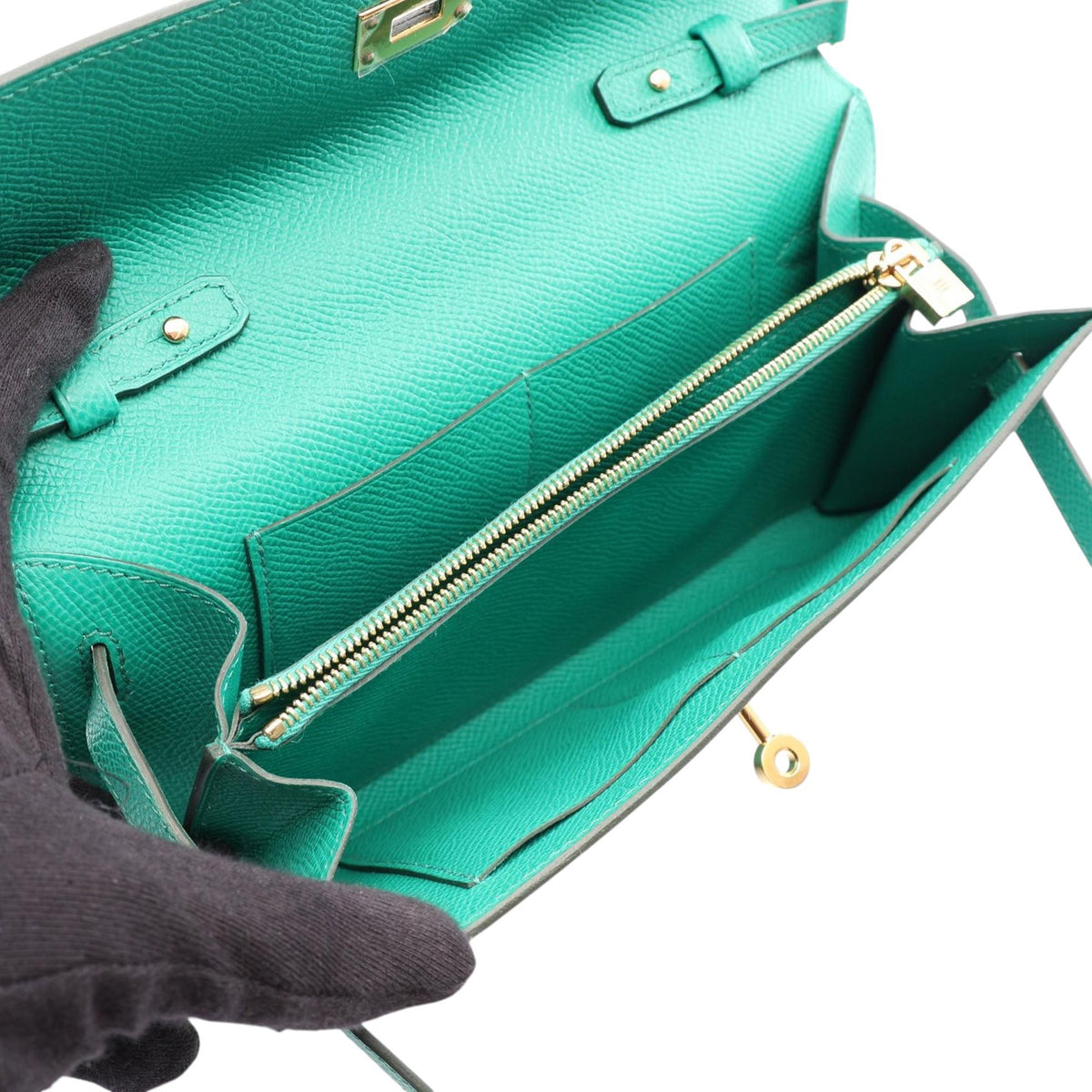 Hermès Epsom Kelly To Go Wallet — Green