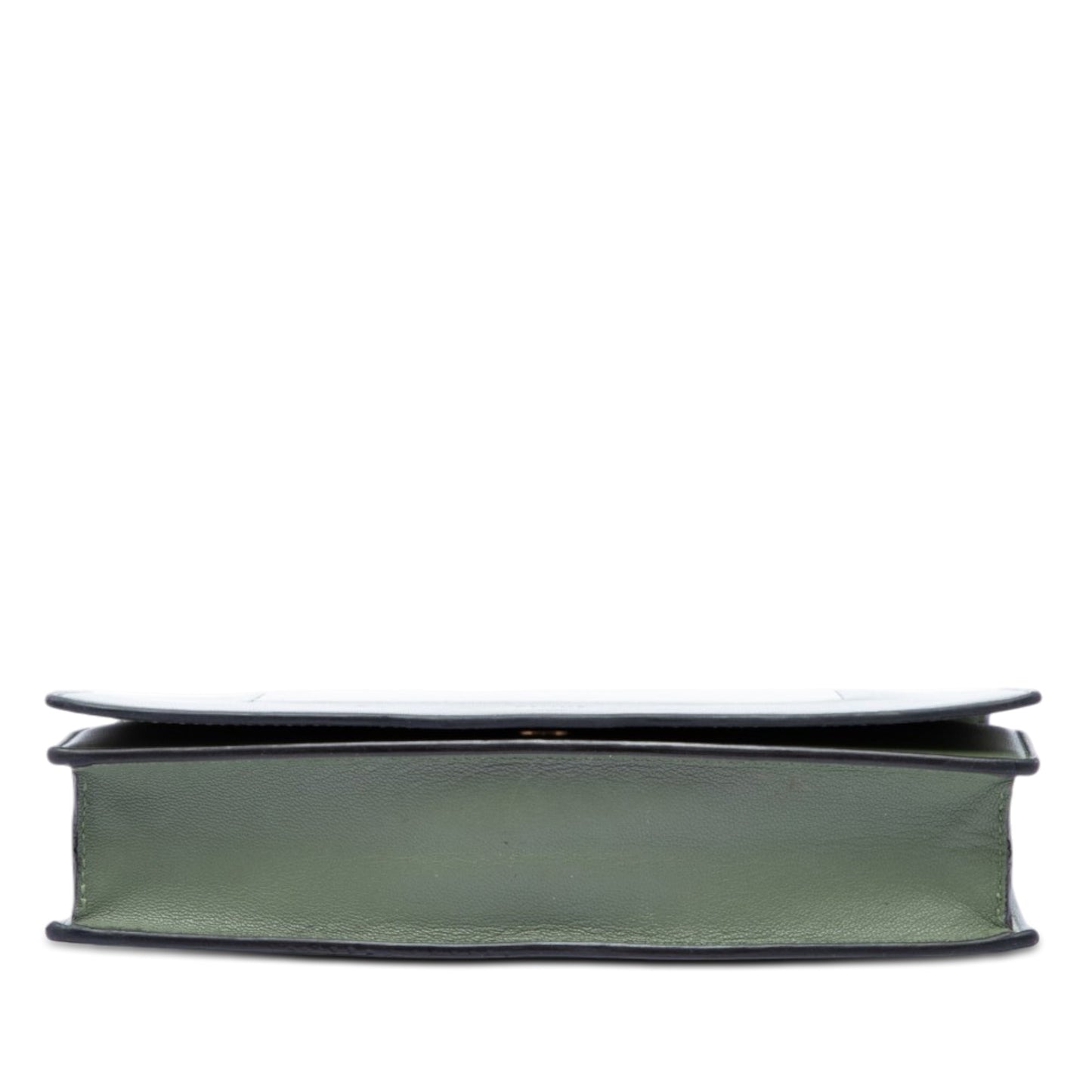 Celine Bicolor Leather Frame Wallet on Chain