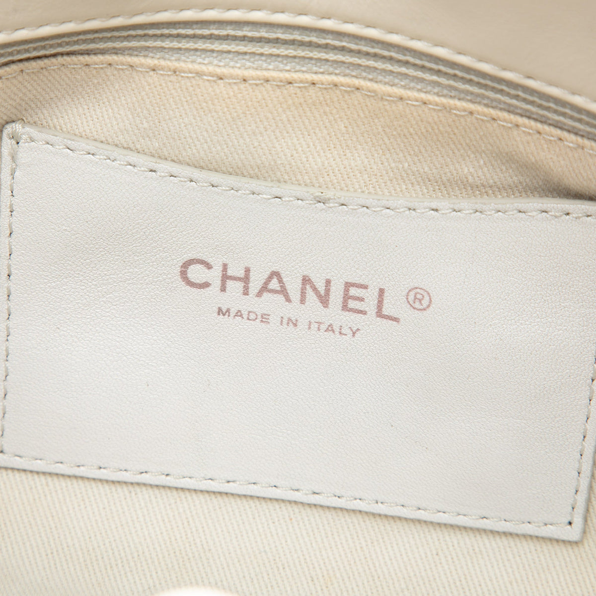 Chanel Medium Quilted Calfskin Just Mademoiselle Bowling Bag — White