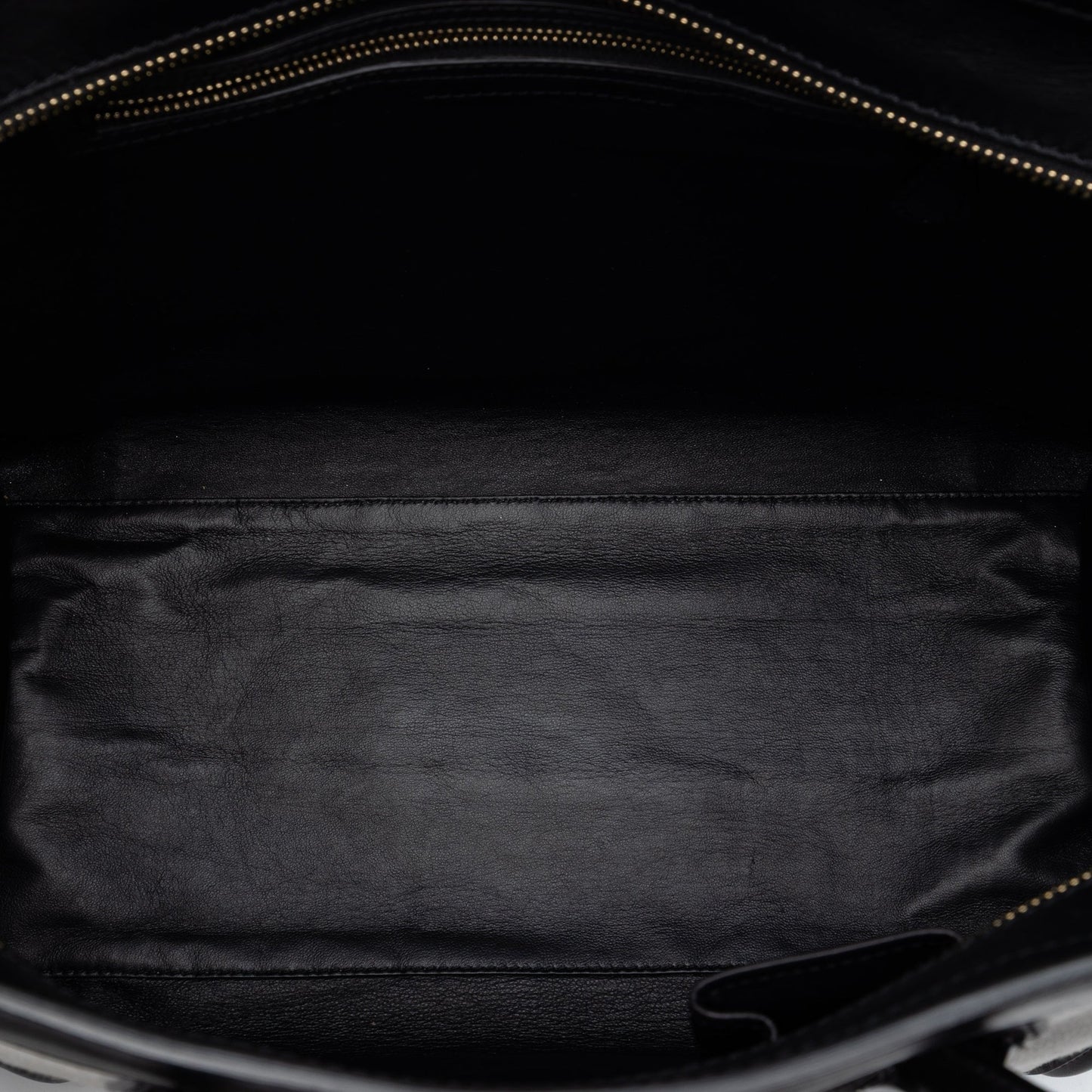 Celine Mini Bicolor Canvas and Leather Luggage Tote