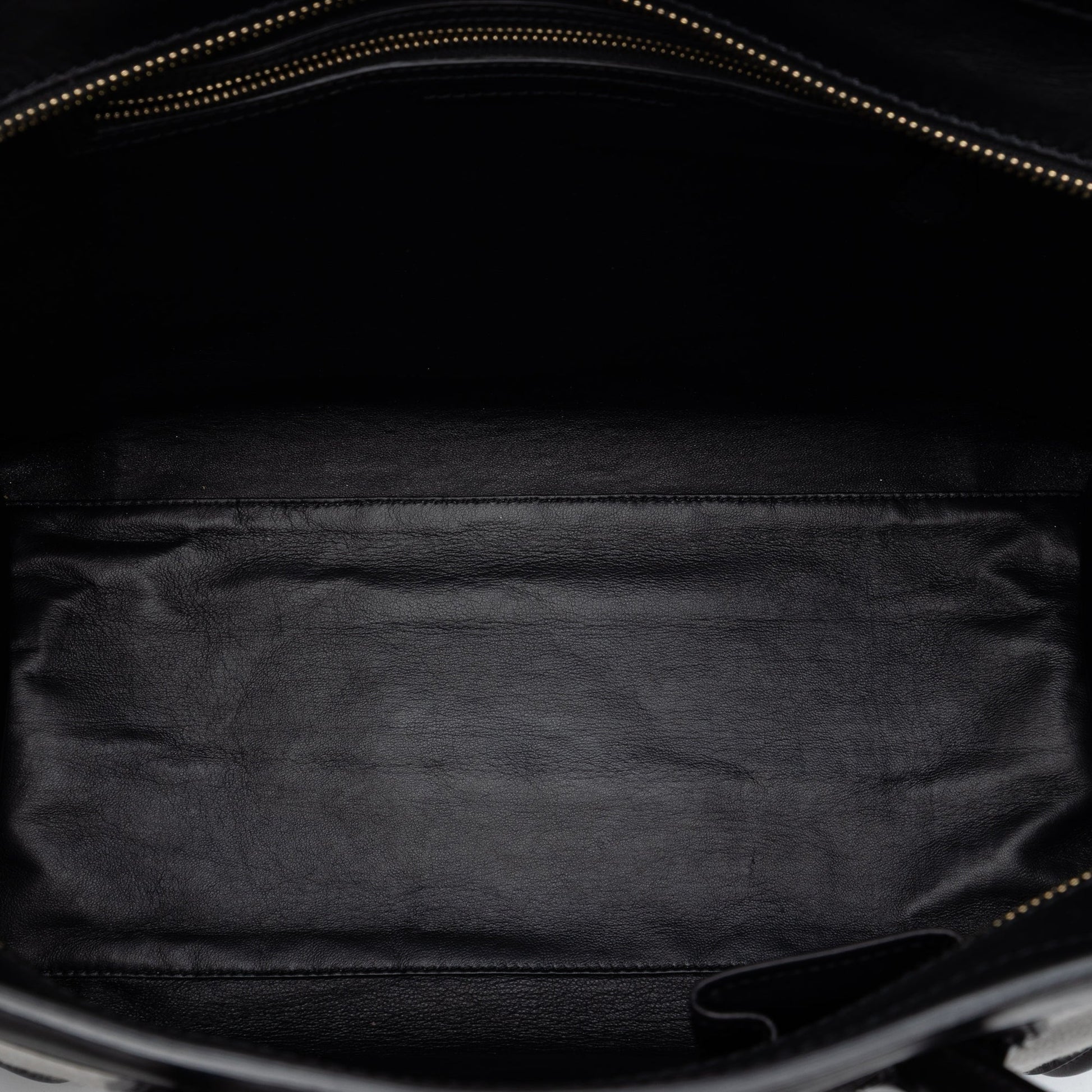 Celine Mini Bicolor Canvas and Leather Luggage Tote