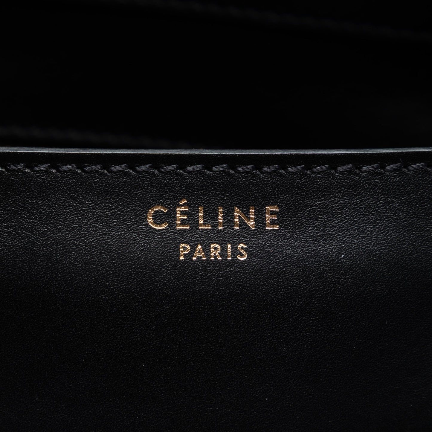 Celine Mini Bicolor Canvas and Leather Luggage Tote
