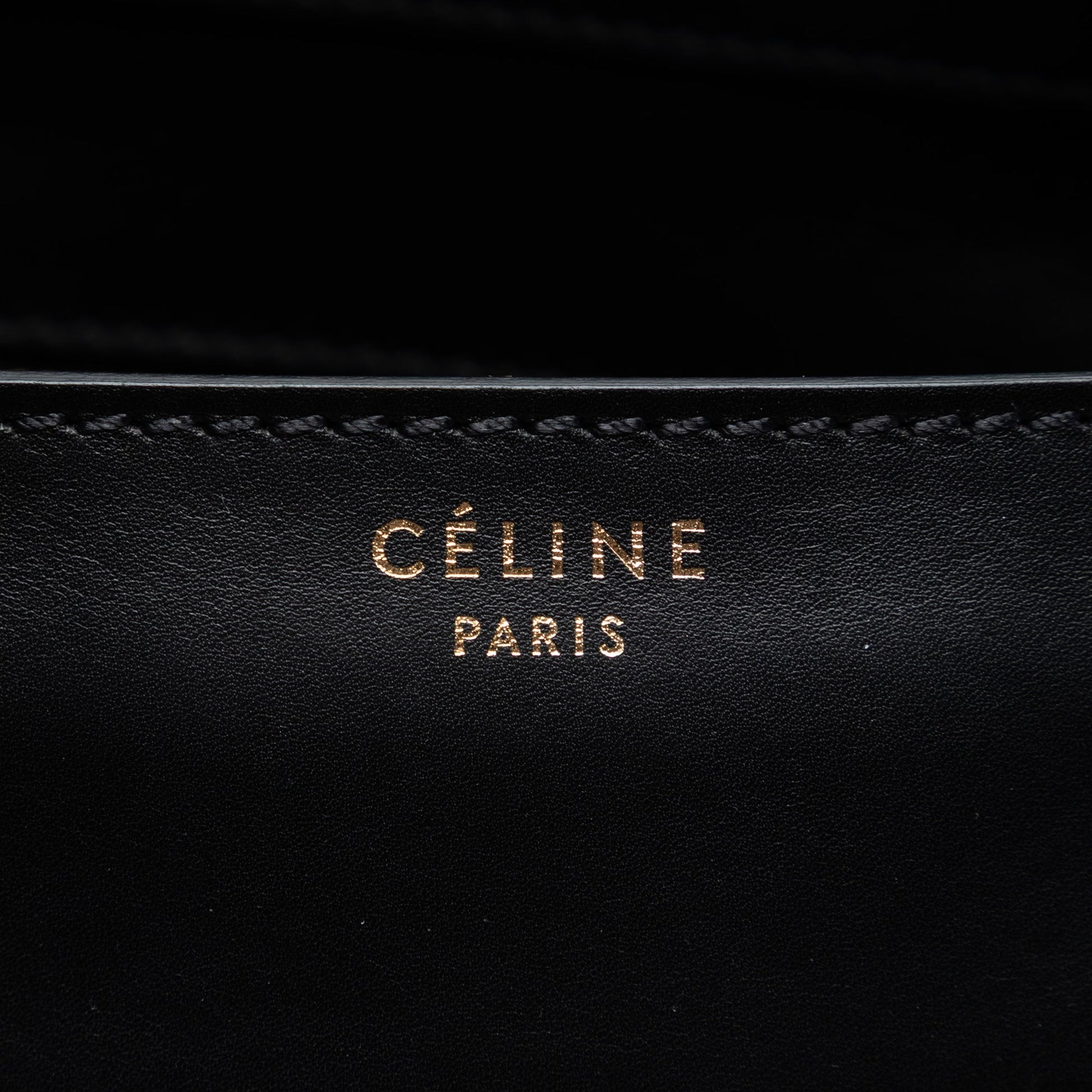 Celine Mini Bicolor Canvas and Leather Luggage Tote