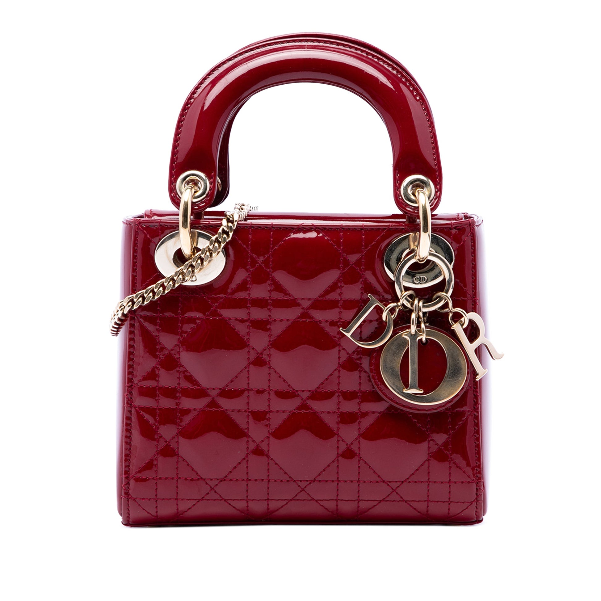 Dior Mini Patent Cannage Lady Dior