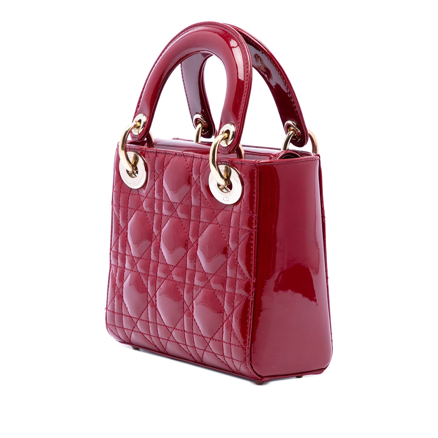 Dior Mini Patent Cannage Lady Dior