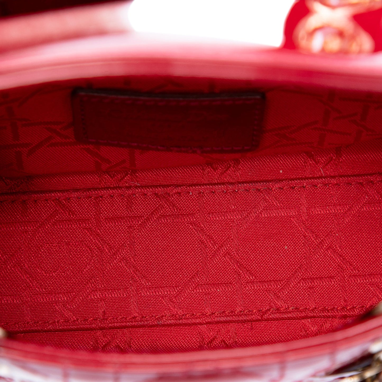 Dior Mini Patent Cannage Lady Dior