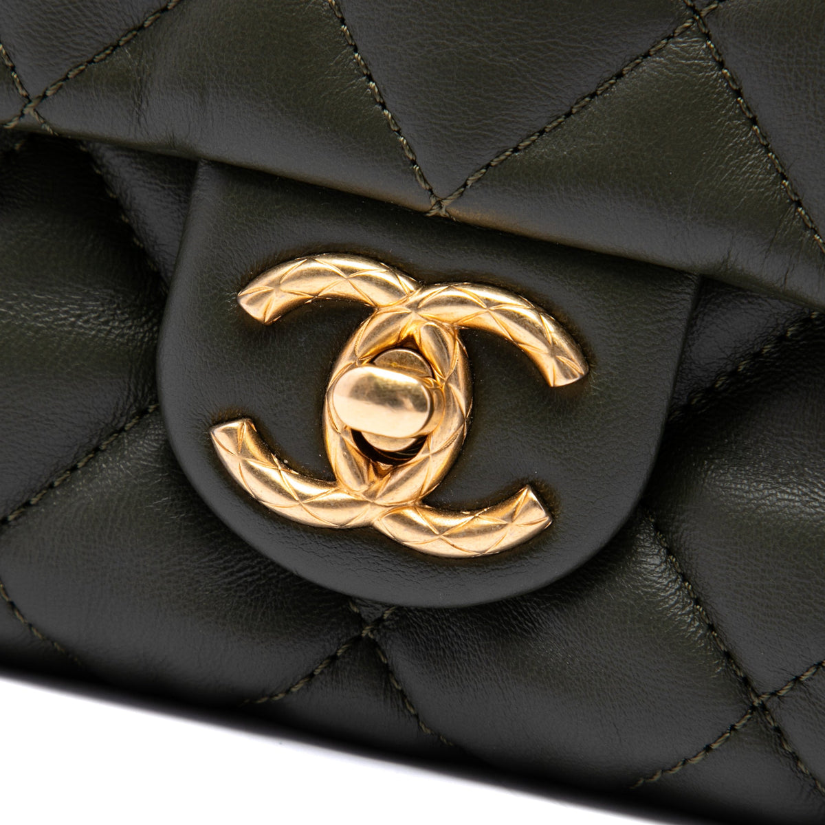 Chanel Small Quilted Lambskin Pillow Crush Flap — Brown