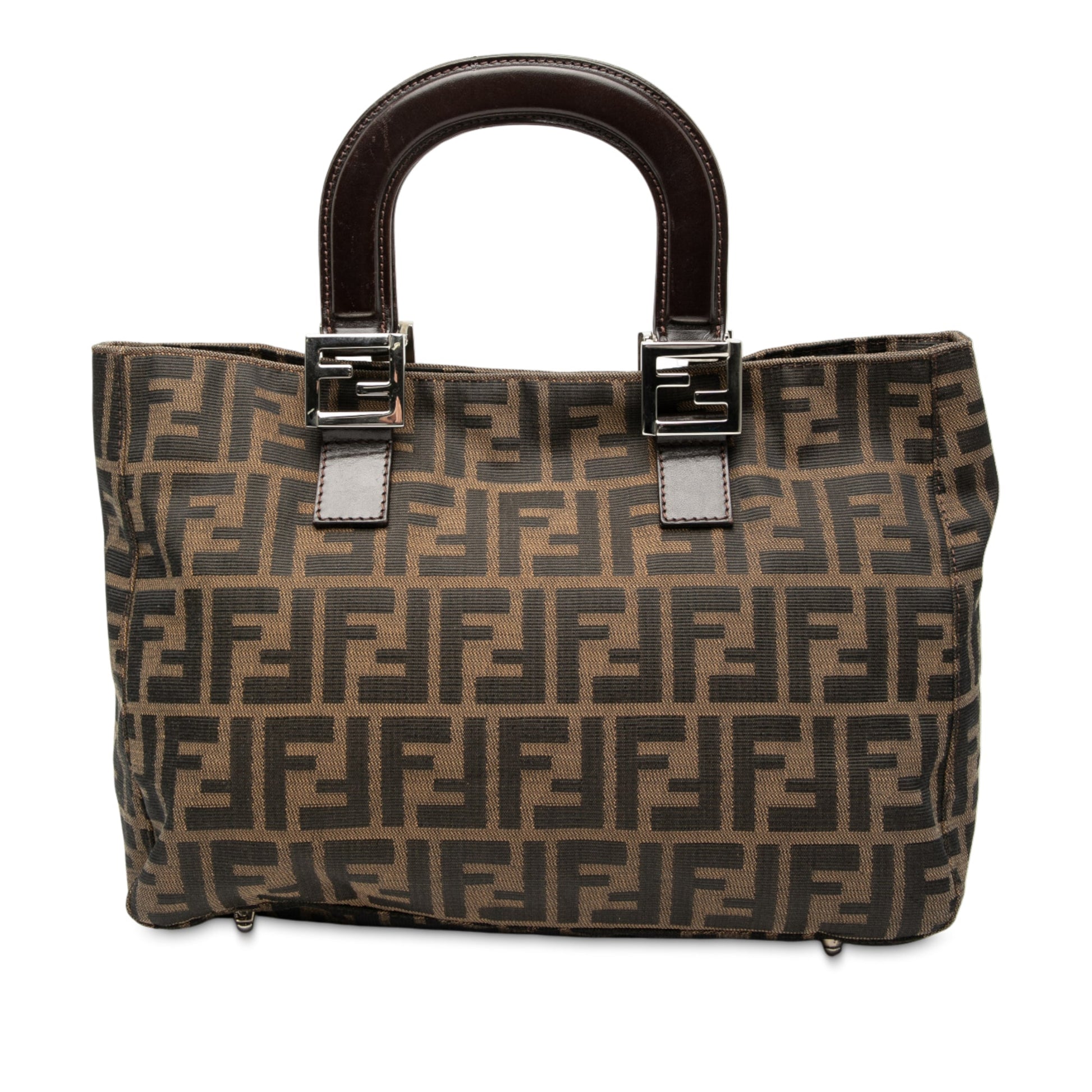 Fendi Small Zucca Canvas Twins Tote