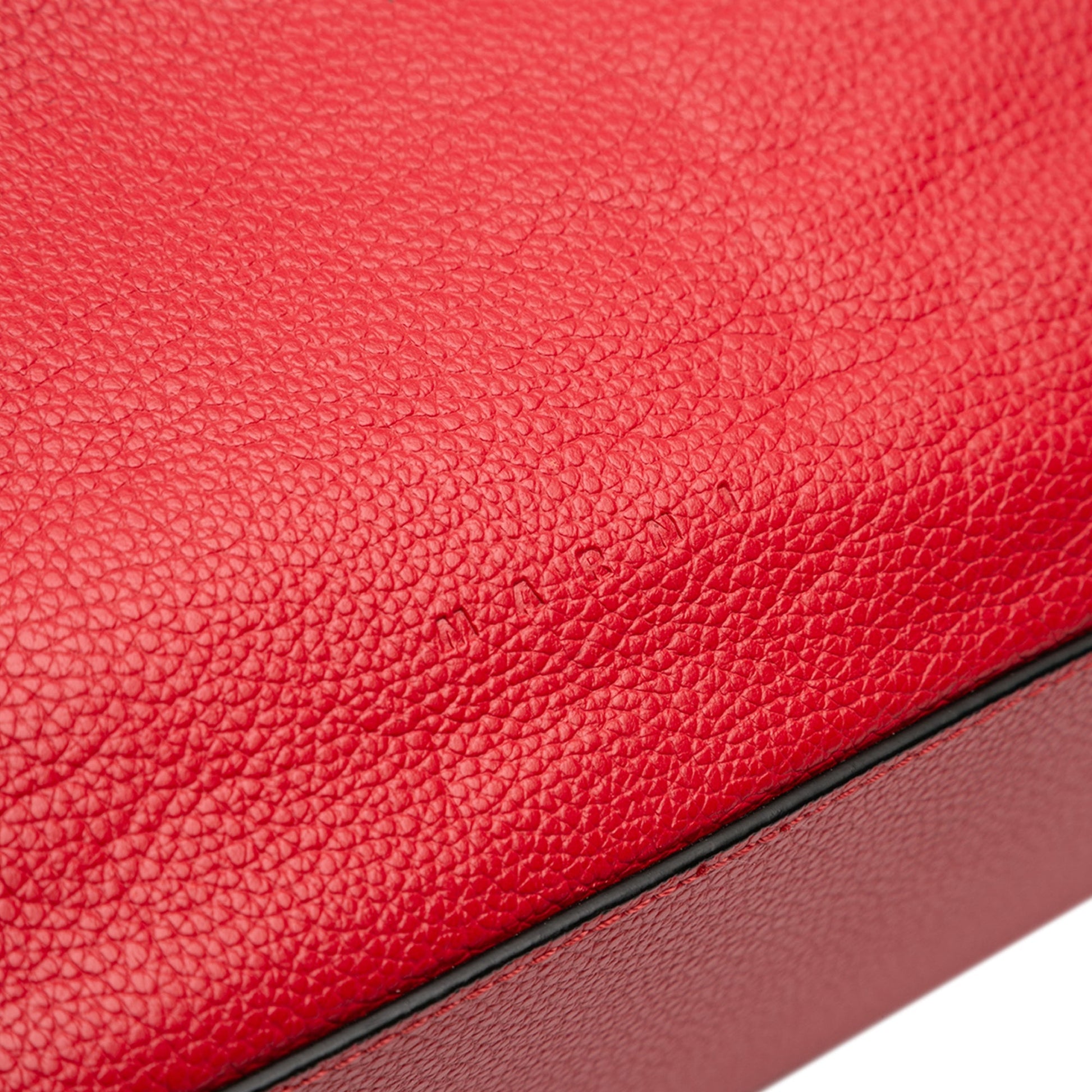 Marni Leather Top Handle Zip Satchel