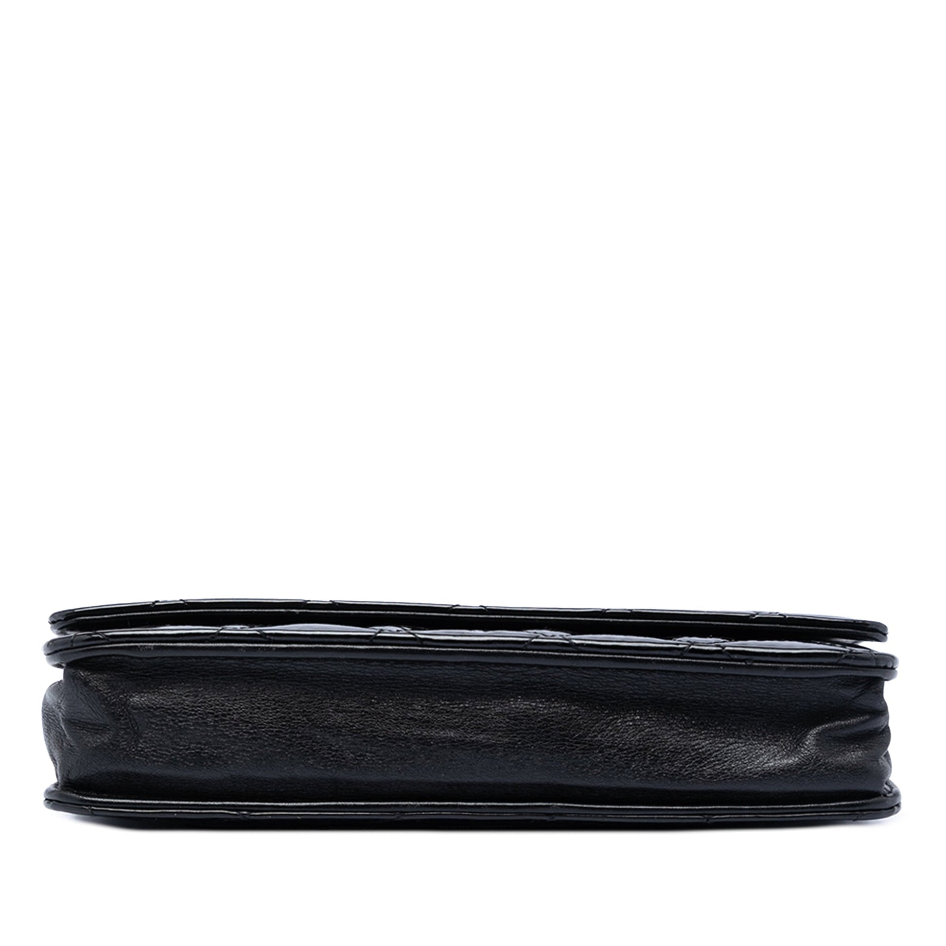 Chanel CC Quilted Patent Wallet On Chain