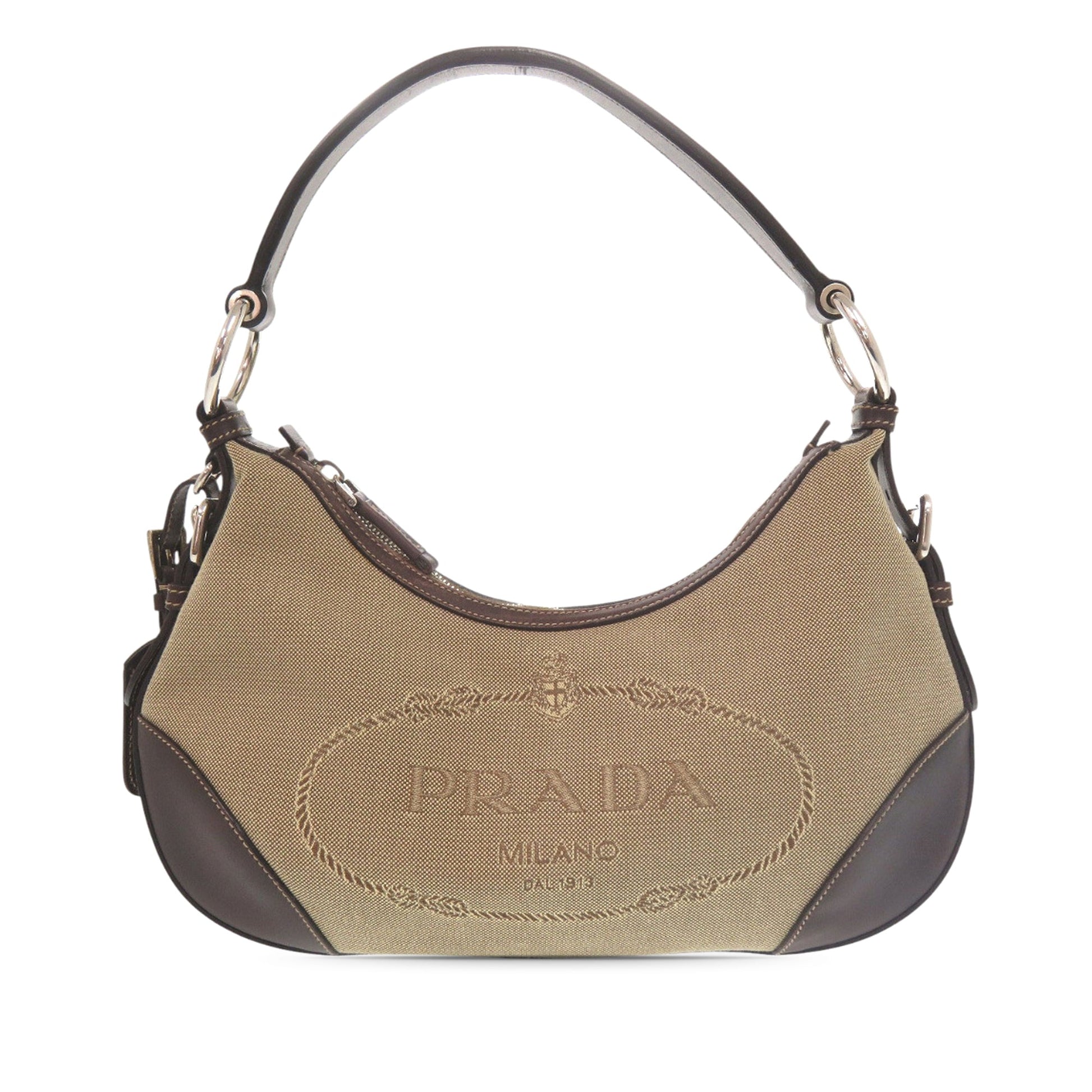 Prada Canapa Logo Shoulder Bag