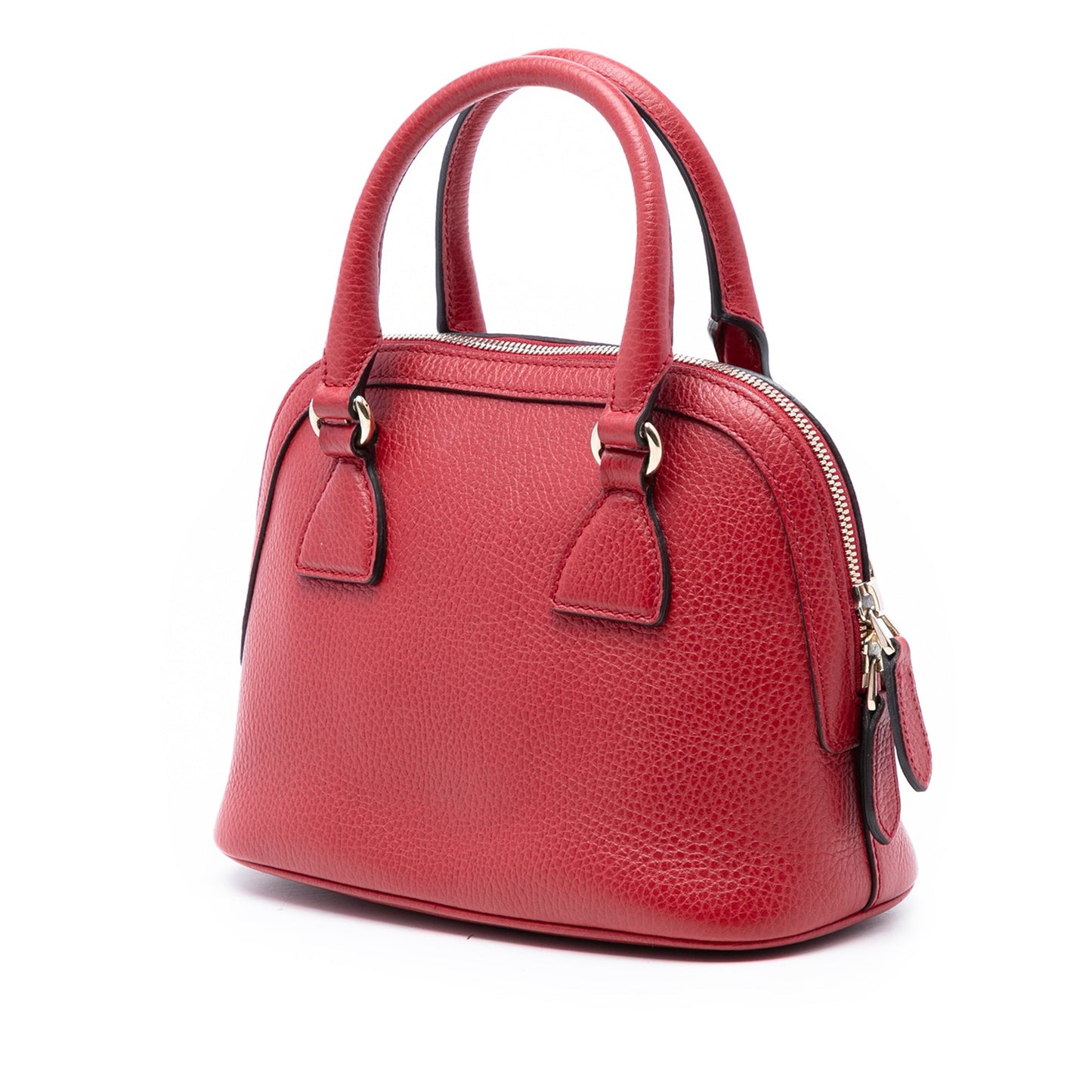 Gucci Mini Calfskin GG Charm Dome Satchel
