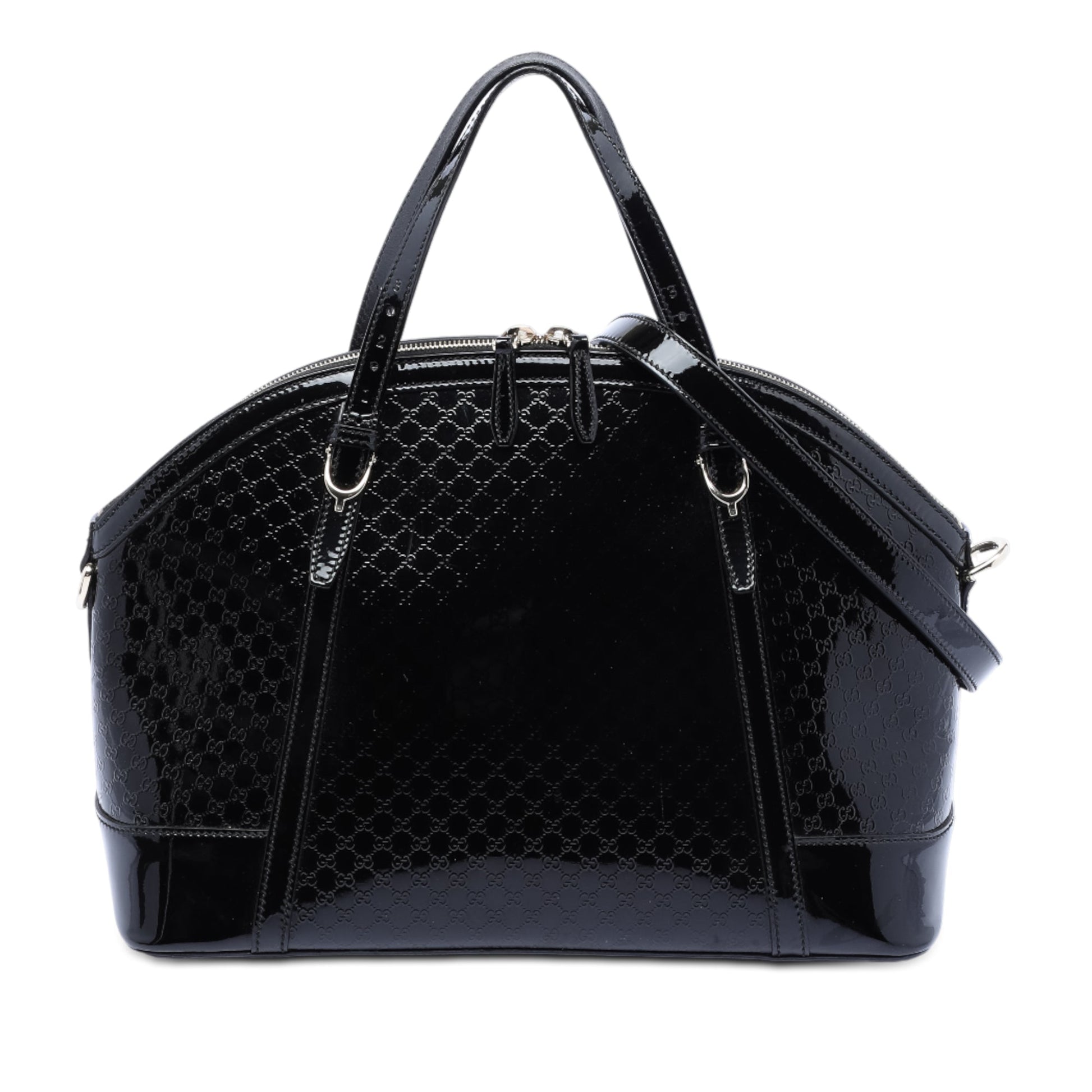 Gucci Large Microguccissima Patent Nice Dome Satchel