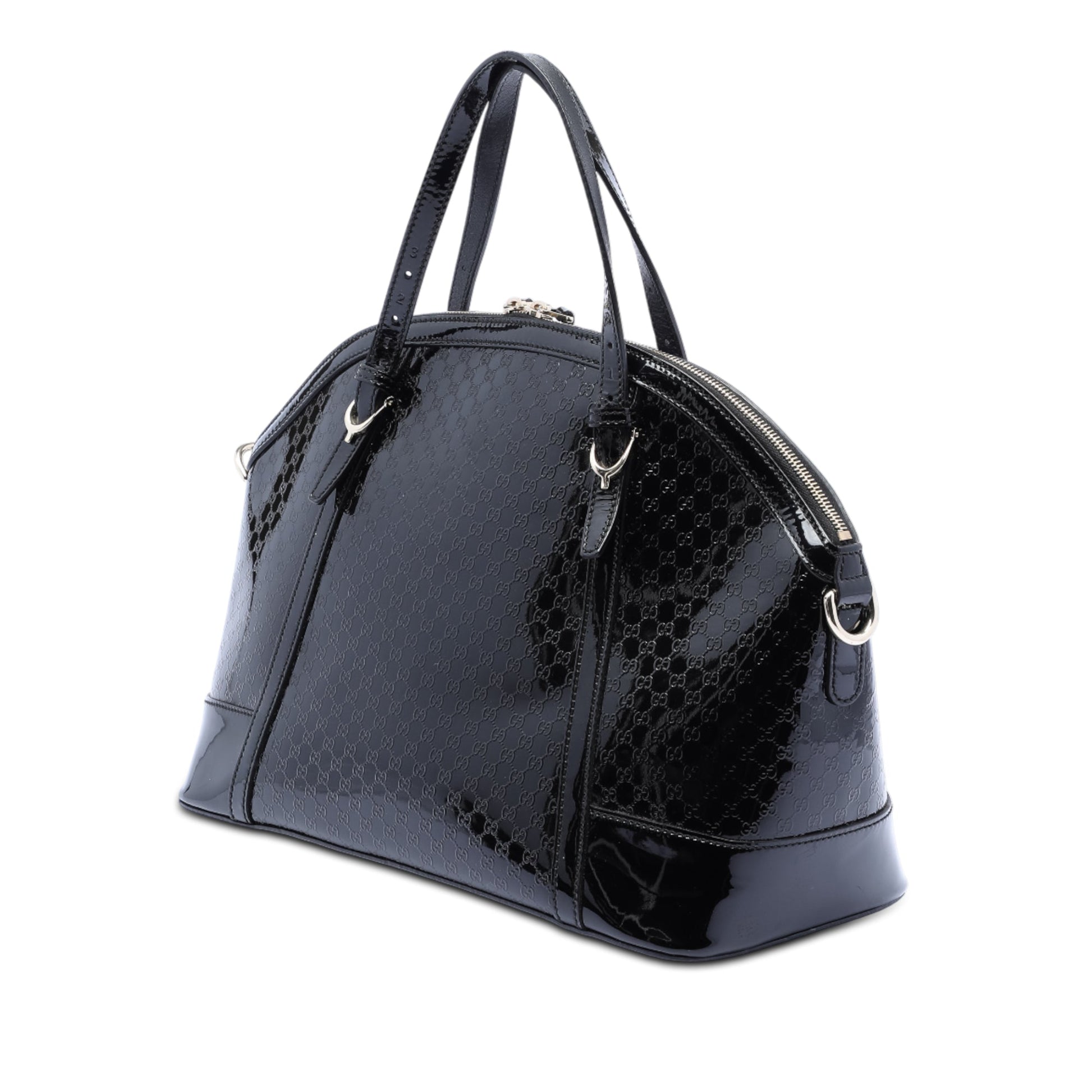 Gucci Large Microguccissima Patent Nice Dome Satchel