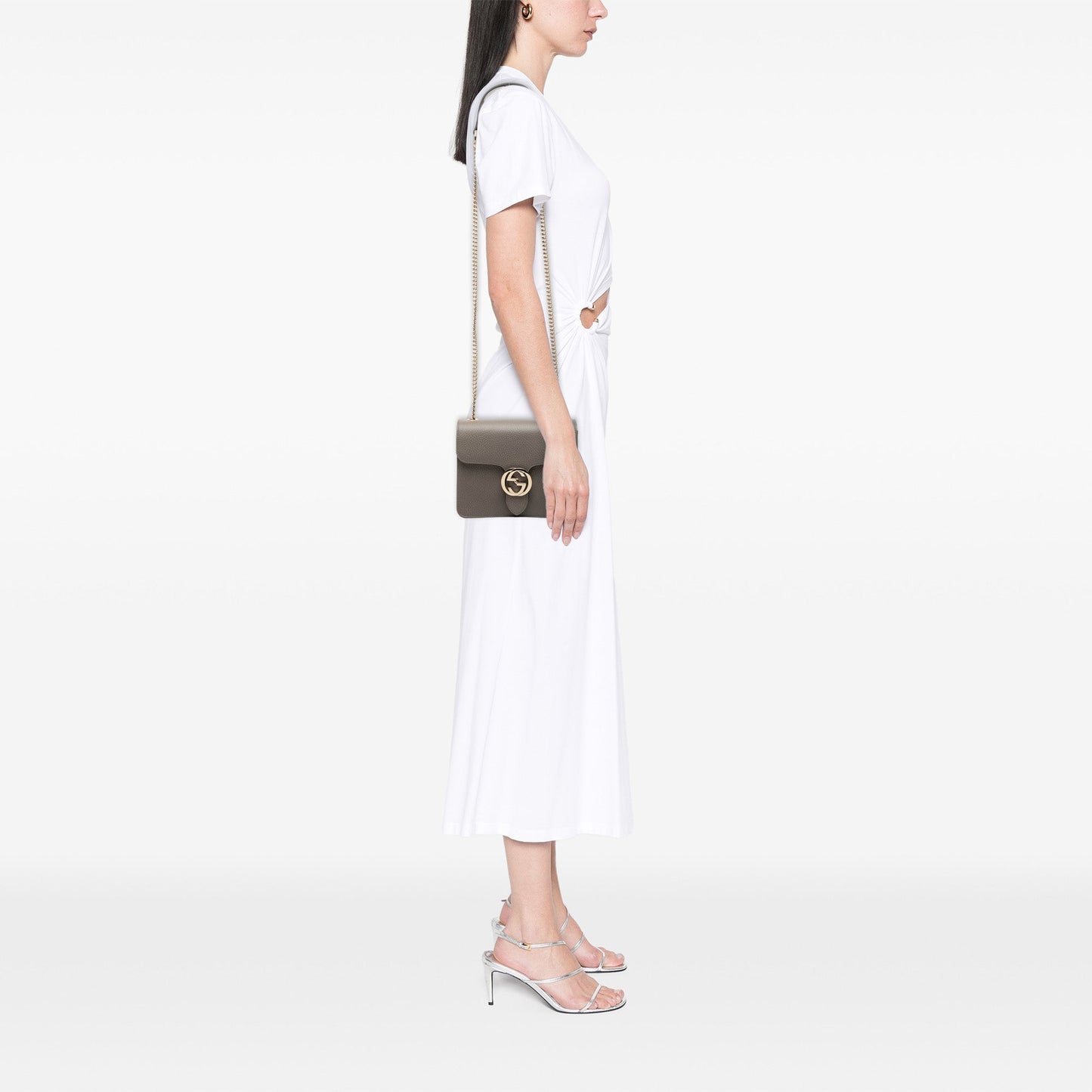 Gucci Small Dollar Calfskin Interlocking G Crossbody