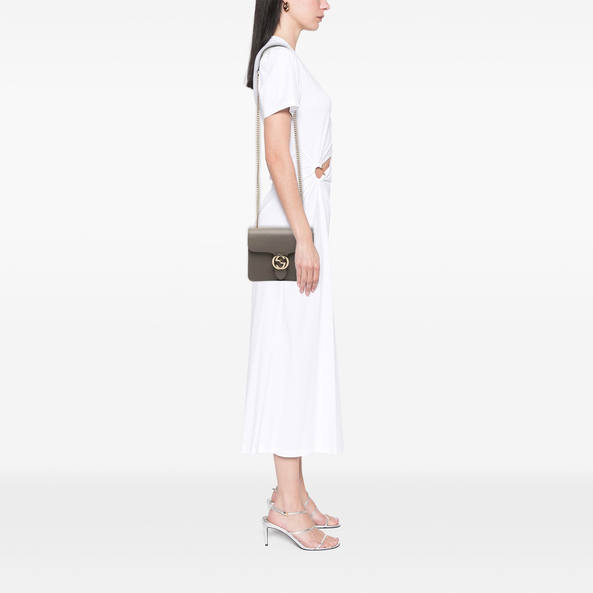 Gucci Small Dollar Calfskin Interlocking G Crossbody