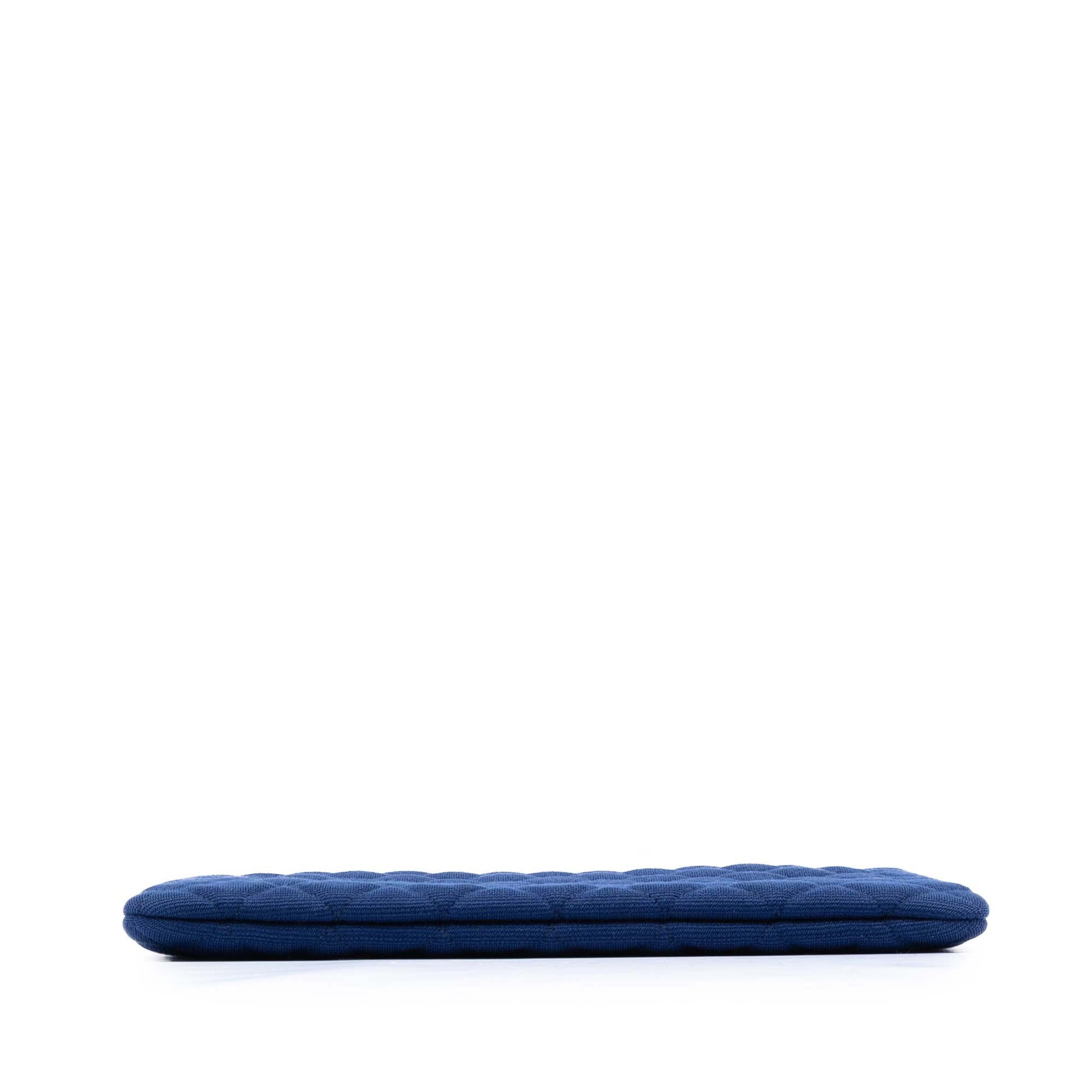Chanel Medium Quilted Jersey O Case Clutch