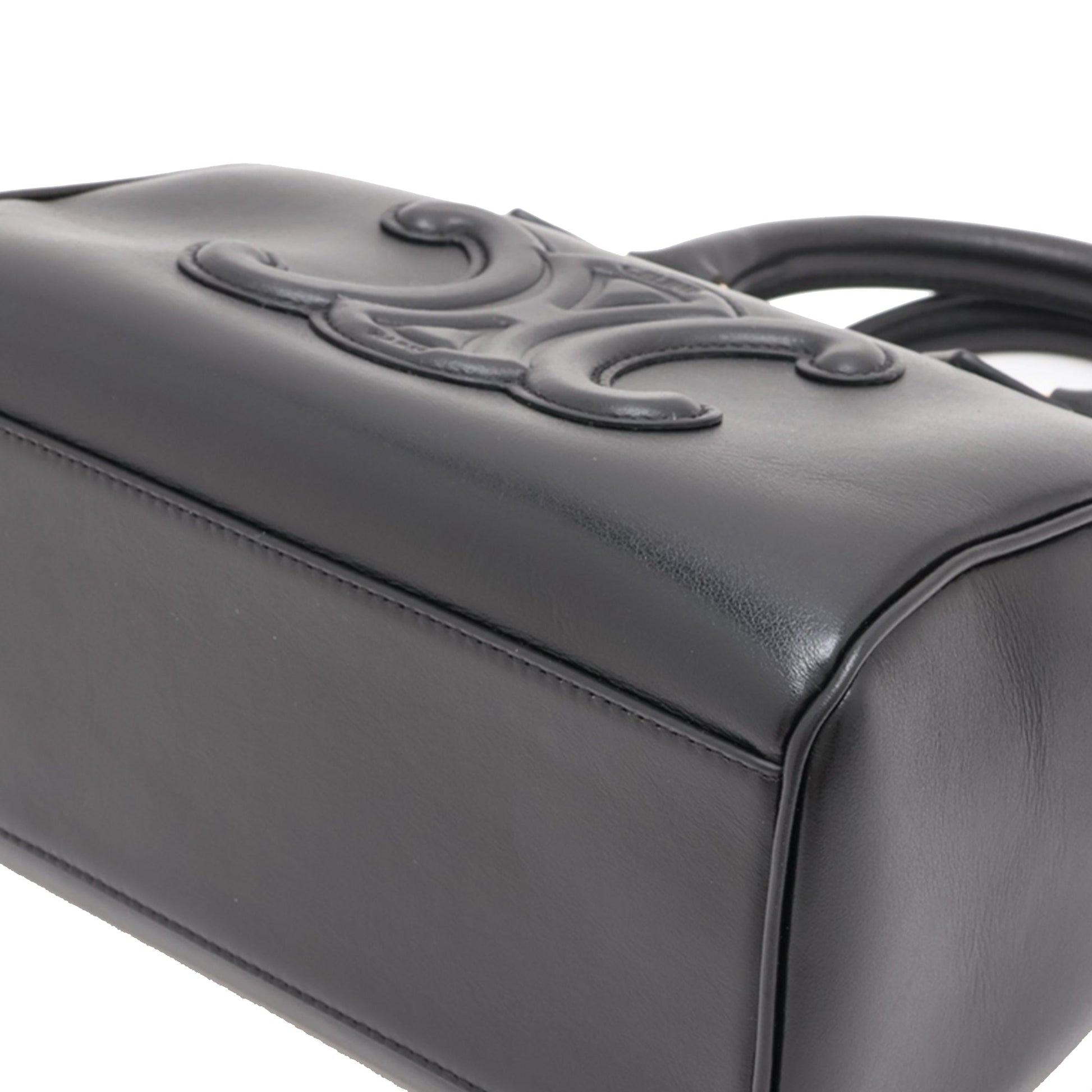 Celine Smooth Calfskin Cuir Triomphe Satchel