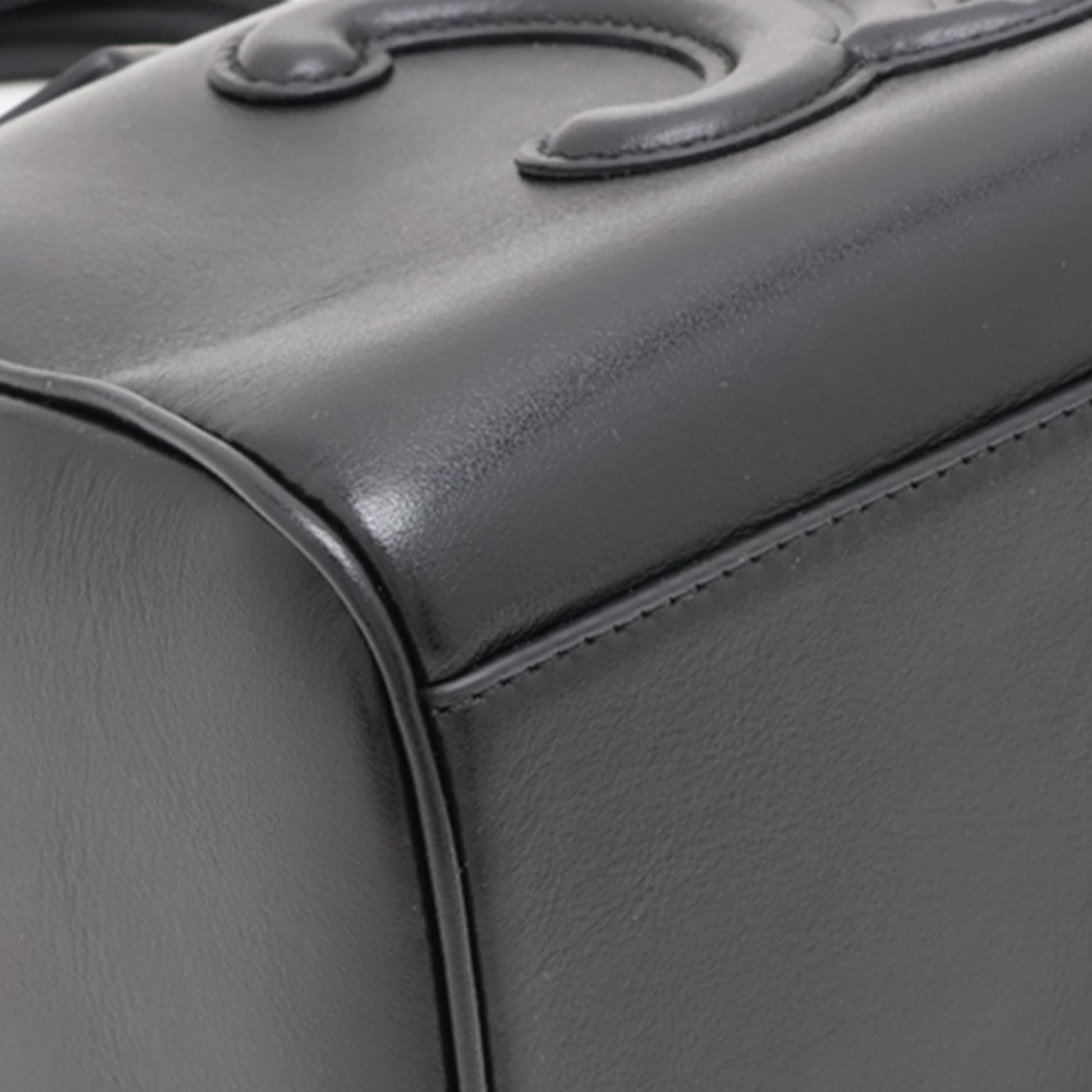 Celine Smooth Calfskin Cuir Triomphe Satchel