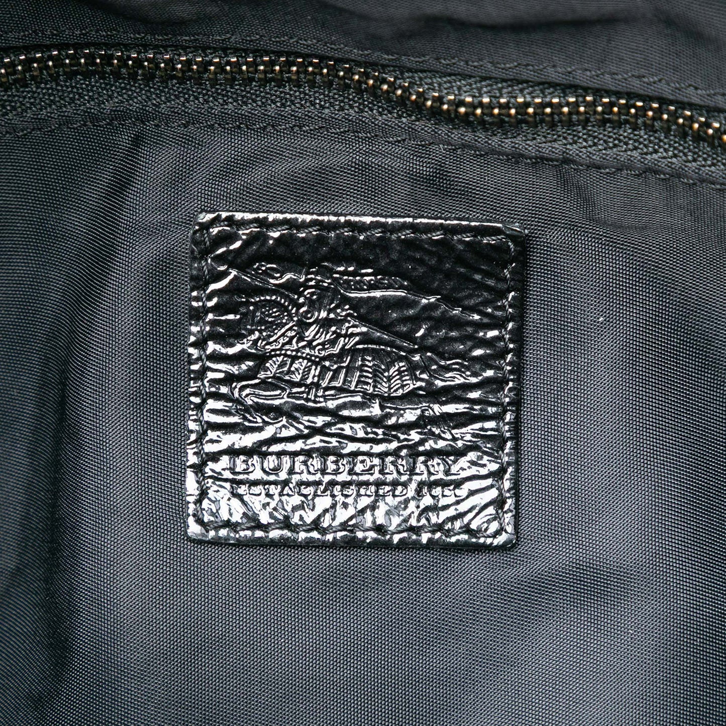 Burberry Medium Beat Check Nylon Lowry Satchel