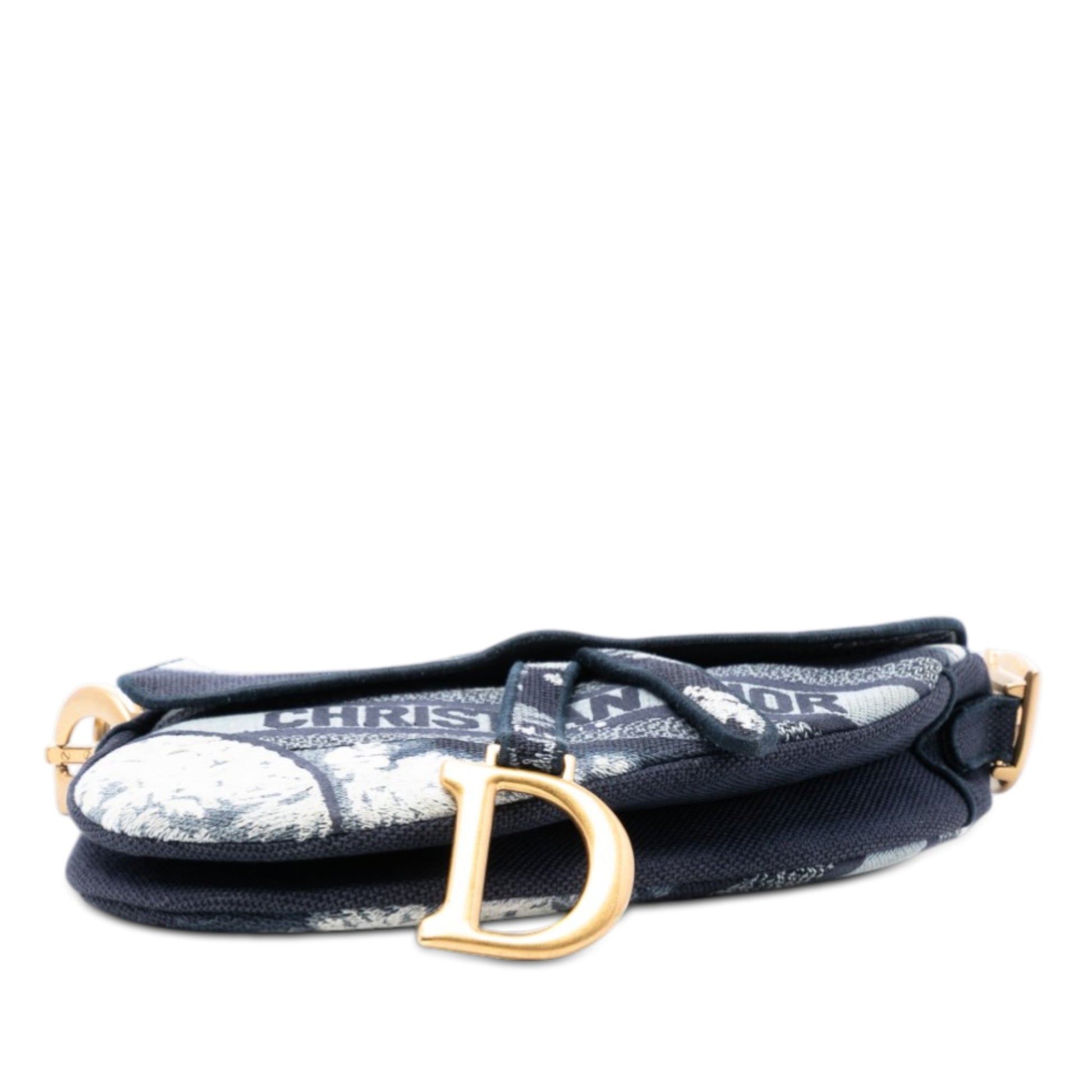 Canvas Embroidered Tie Dye Saddle Bag