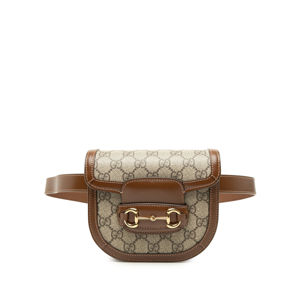 Gucci GG Supreme Horsebit 1955 Rounded Belt Bag