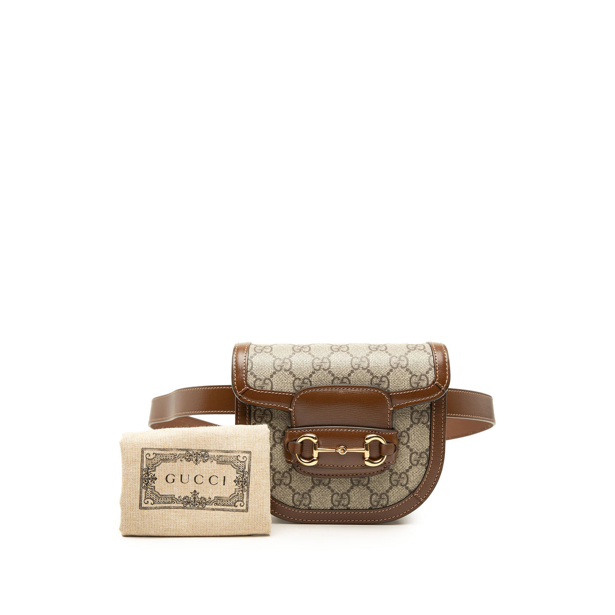 Gucci GG Supreme Horsebit 1955 Rounded Belt Bag