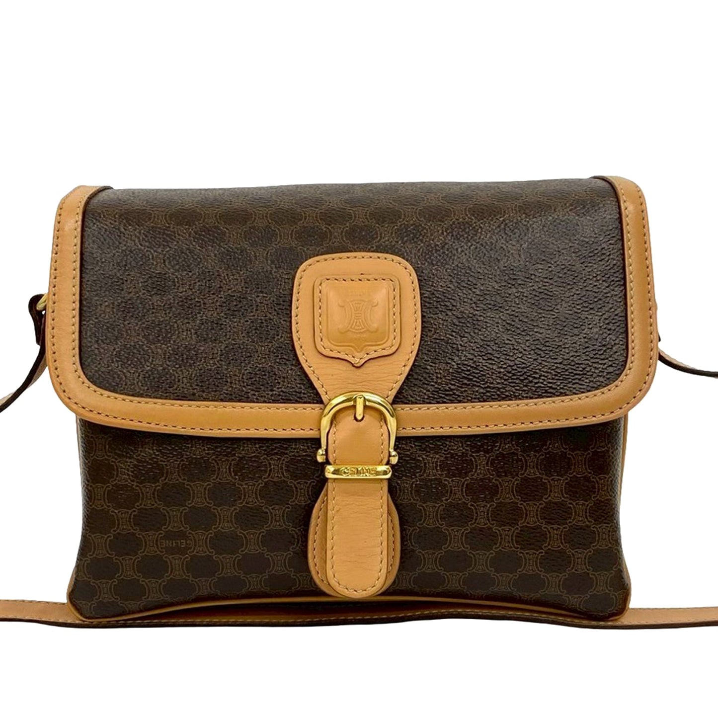 Celine Macadam Coated Canvas Crossbody