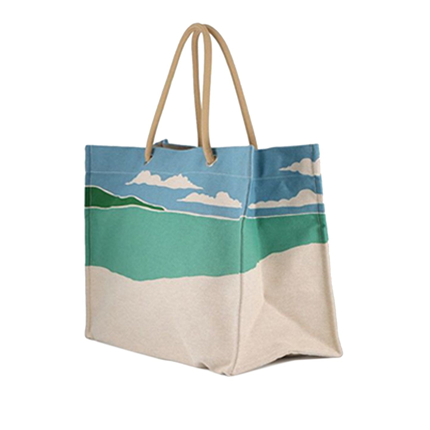 Hermès Toile Escale a la Plage Beach Bag