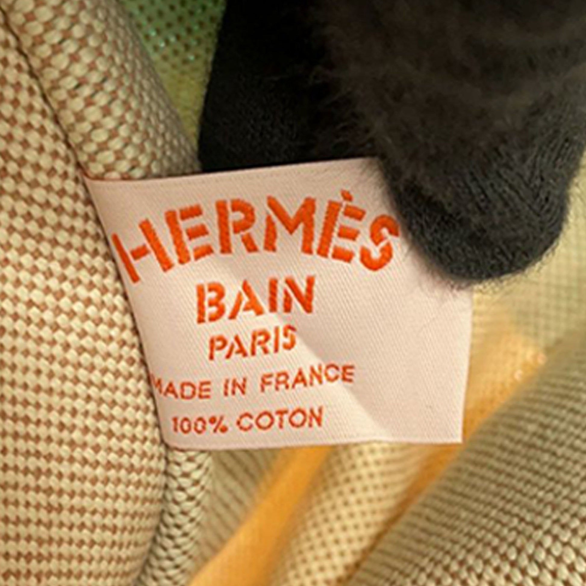 Hermès Toile Escale a la Plage Beach Bag