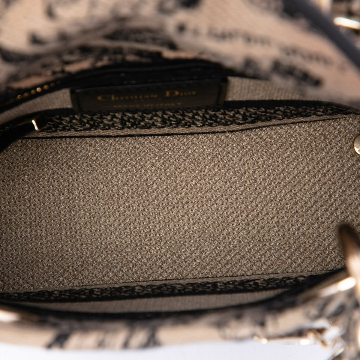 Dior Mini Embroidered Canvas Plan de Paris Lady D Lite