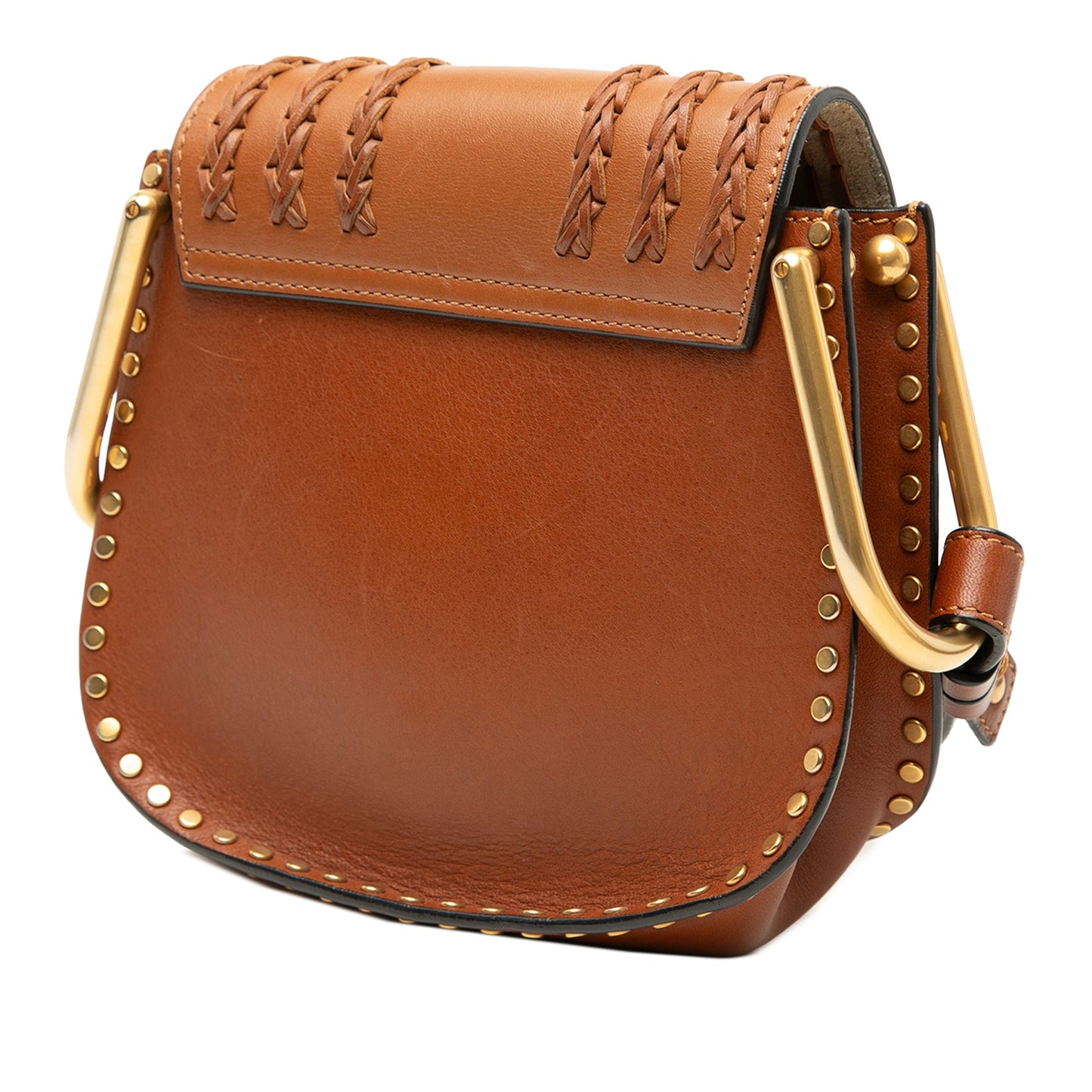 Chloé Small Leather Braided Hudson Crossbody