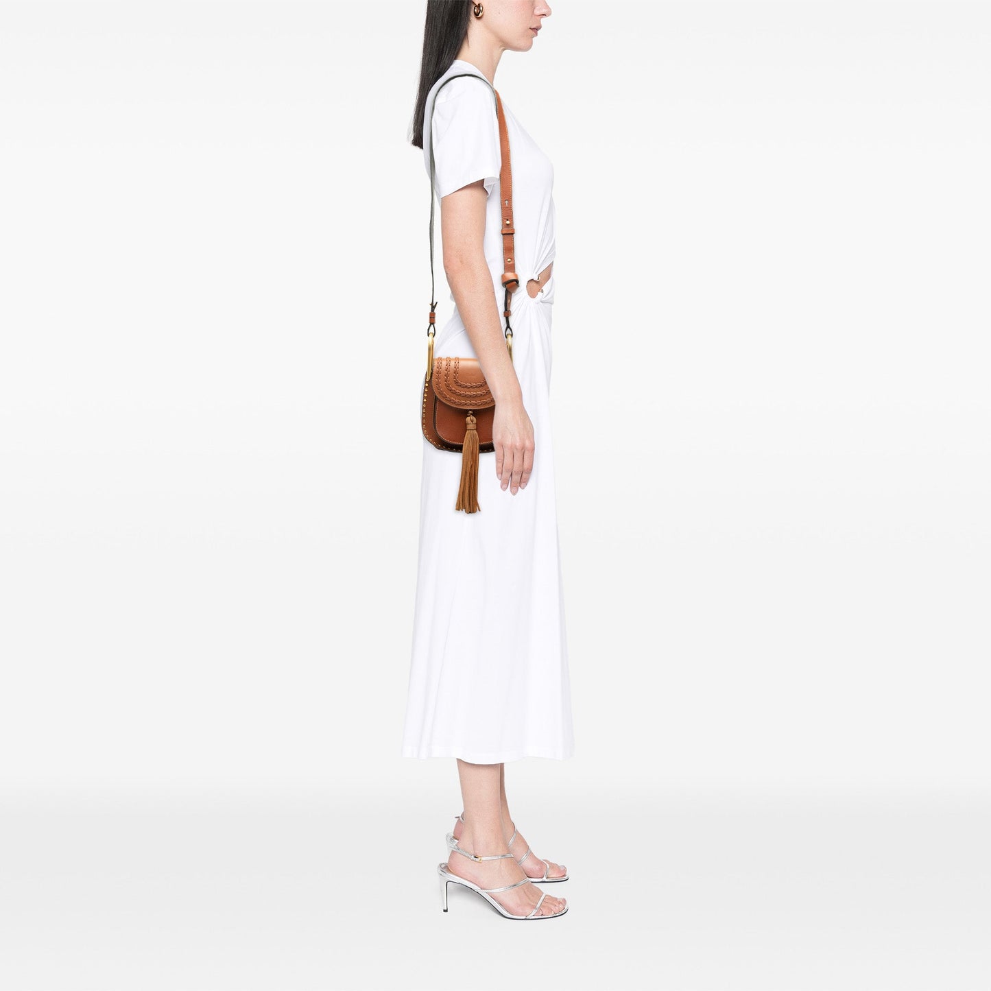 Chloé Small Leather Braided Hudson Crossbody