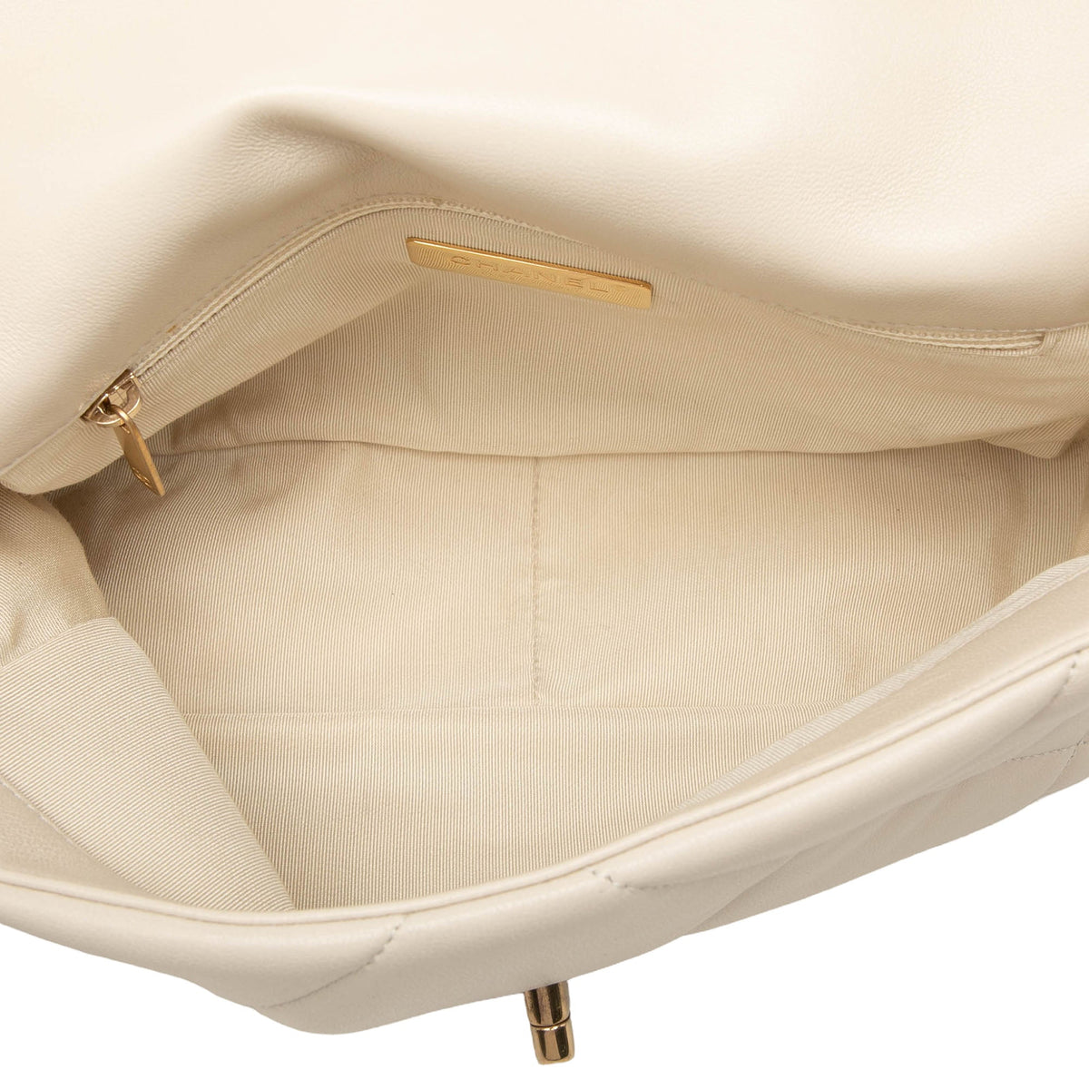 Chanel Medium Lambskin 19 Flap — Brown