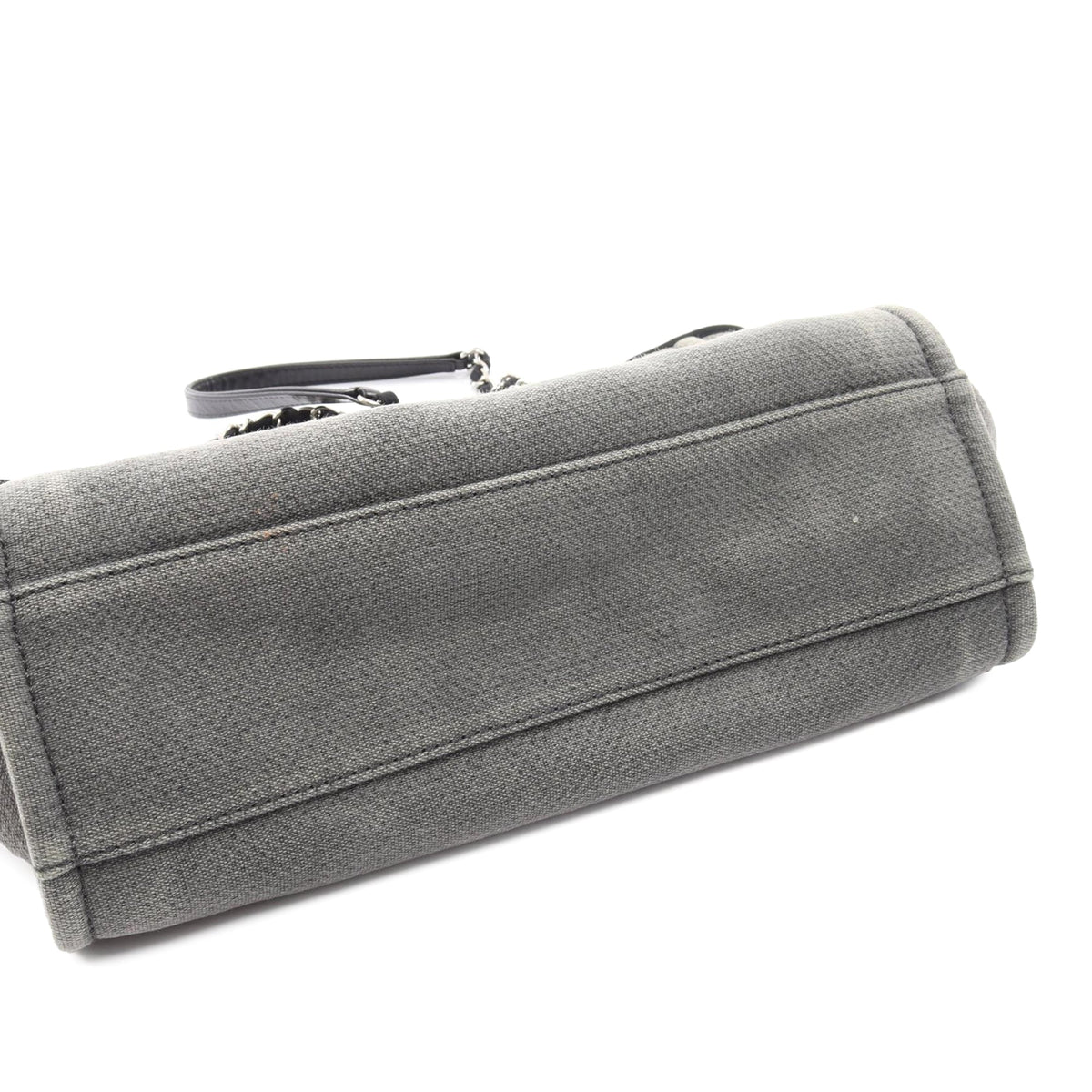 Chanel Small Canvas Deauville Tote — Gray