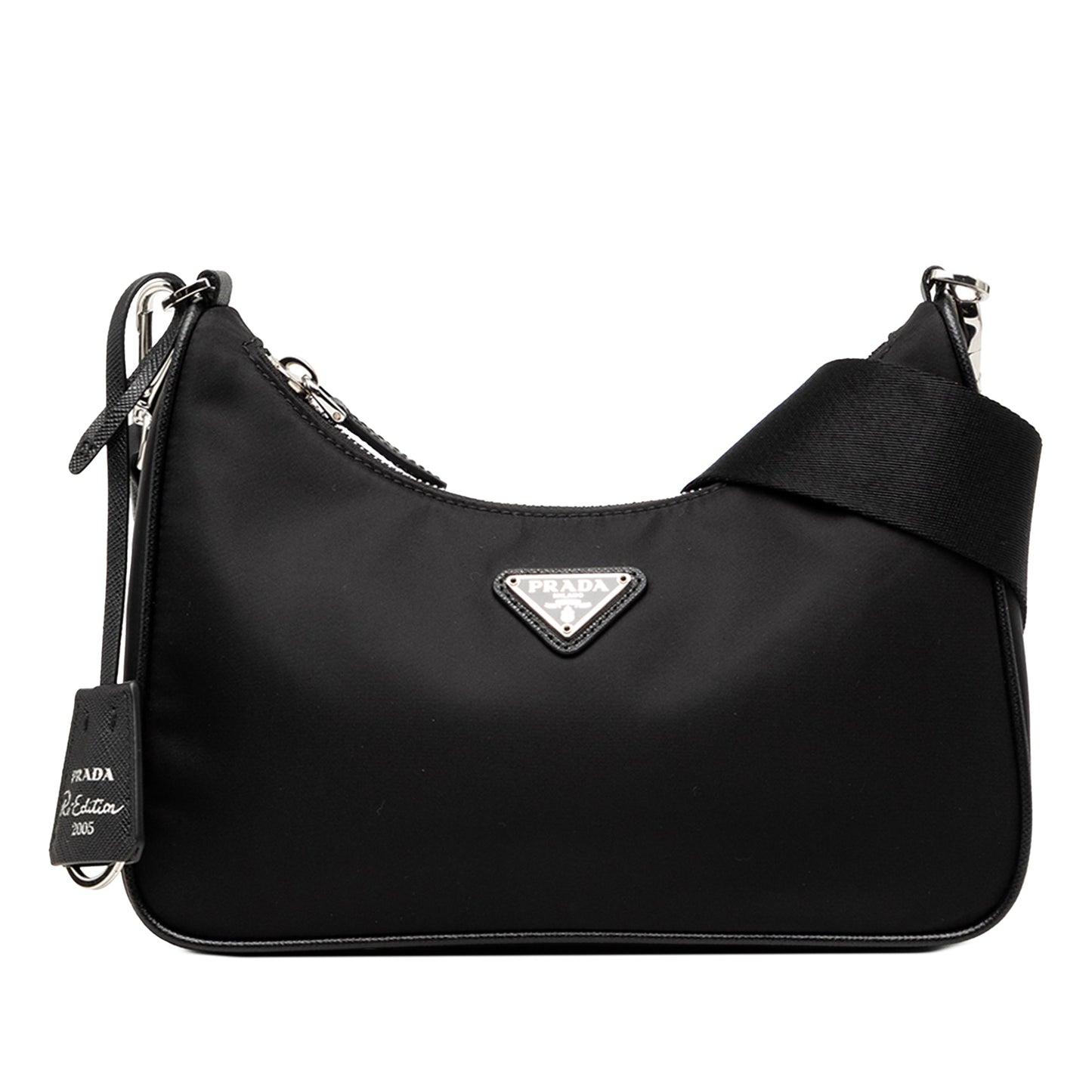 Prada Saffiano Trimmed Re Nylon Re Edition 2005 Satchel